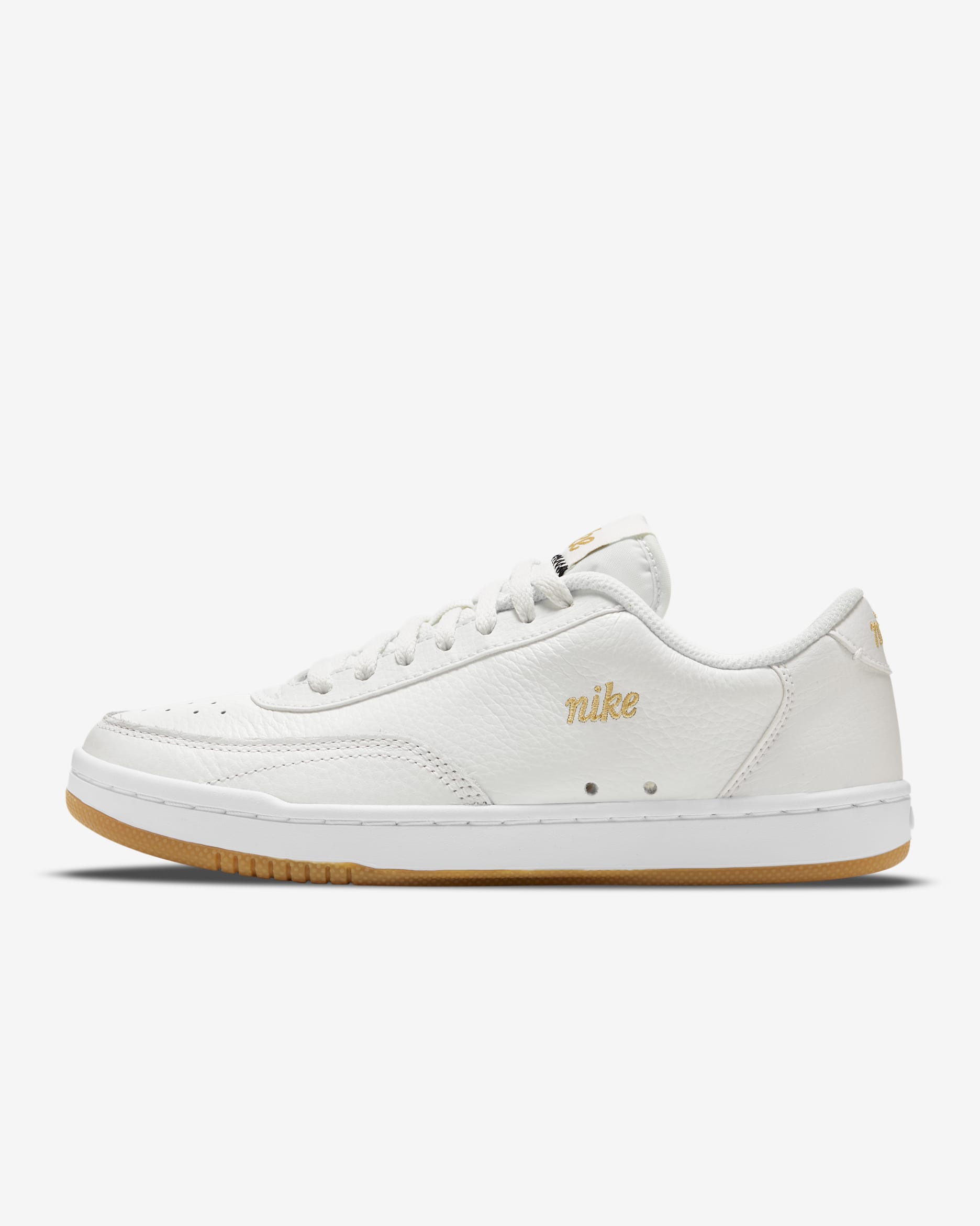 NikeCourt Vintage Premium Women's Shoe - Summit White/White/Gum Light Brown/Metallic Gold