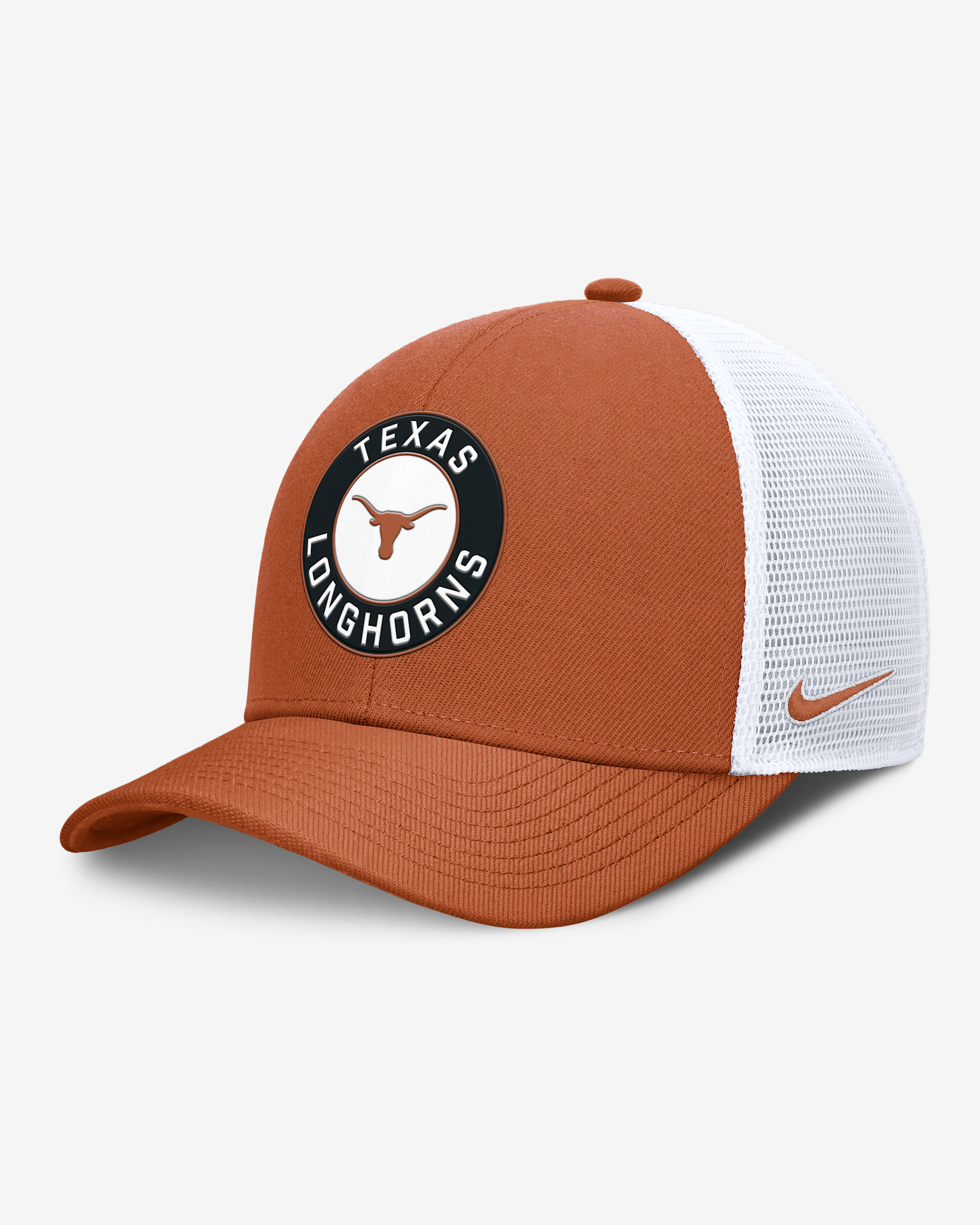 Texas Primetime Rise Men's Nike Dri-FIT College Trucker Adjustable Hat - Burnt Orange