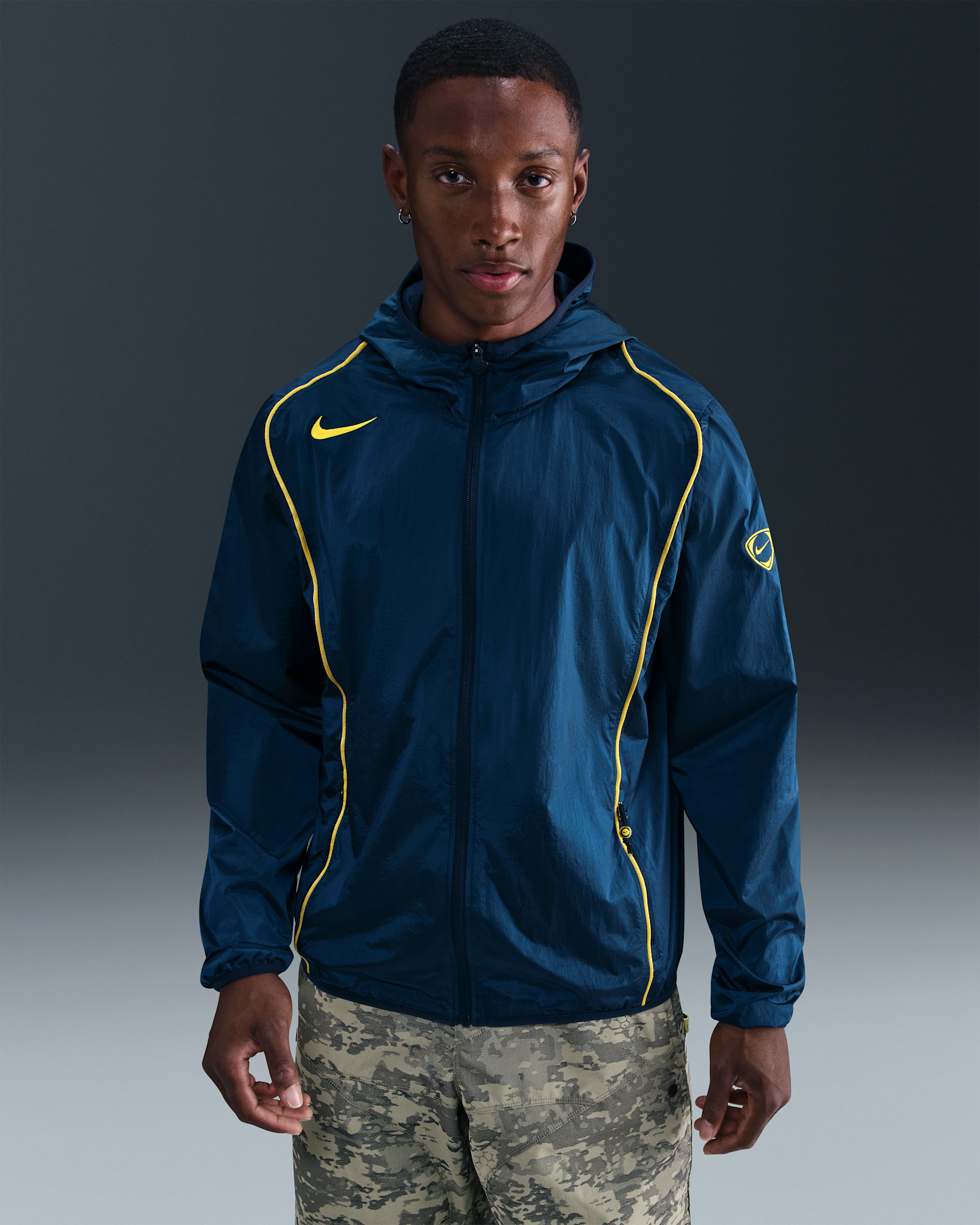 Nike Total 90 Men's Repel Football Full-Zip Jacket - Midnight Navy/Game Royal/Lightning/Lightning