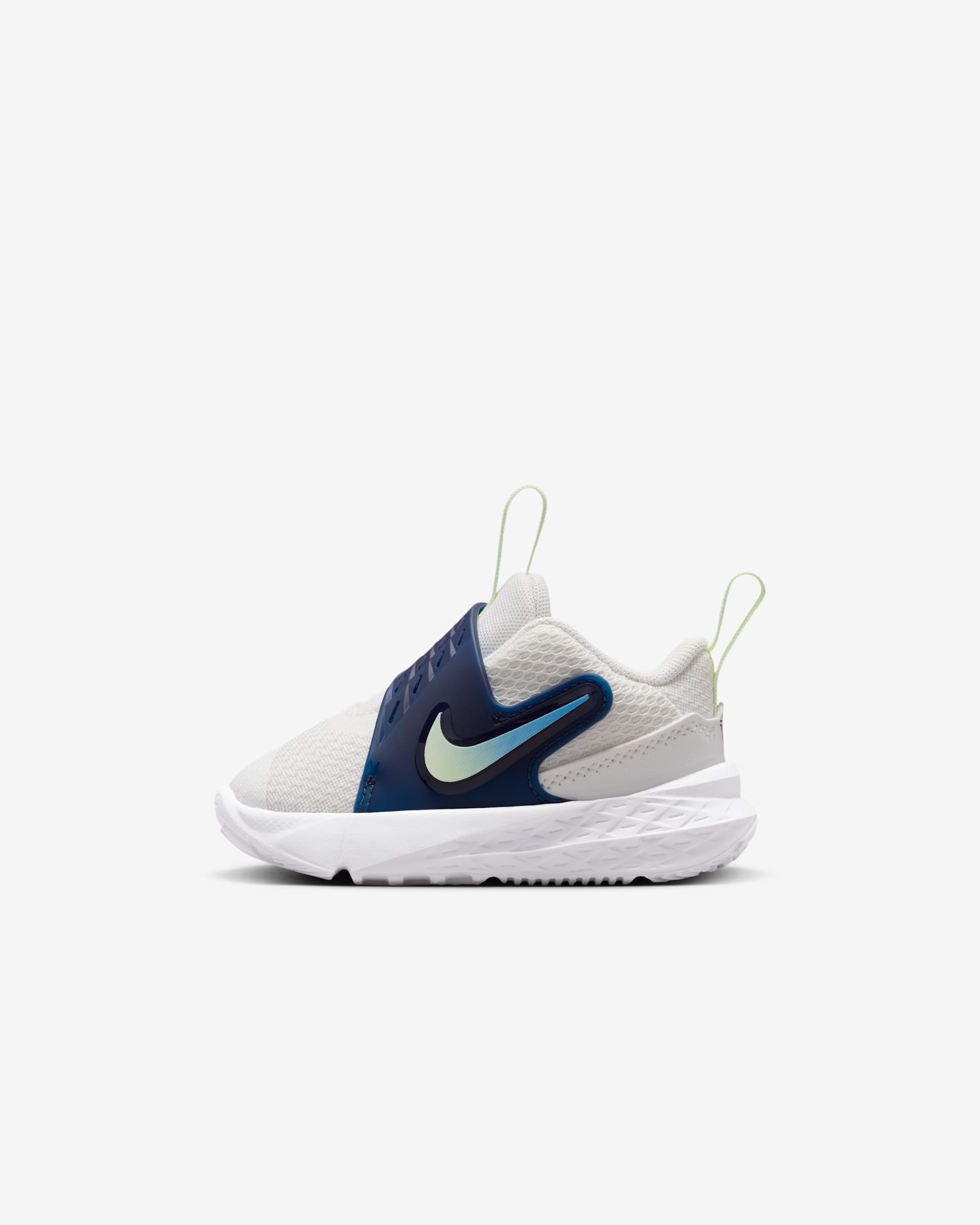 Nike Team Hustle D 12 Baby/Toddler Shoes - Summit White/Midnight Navy/University Blue/Volt Tint