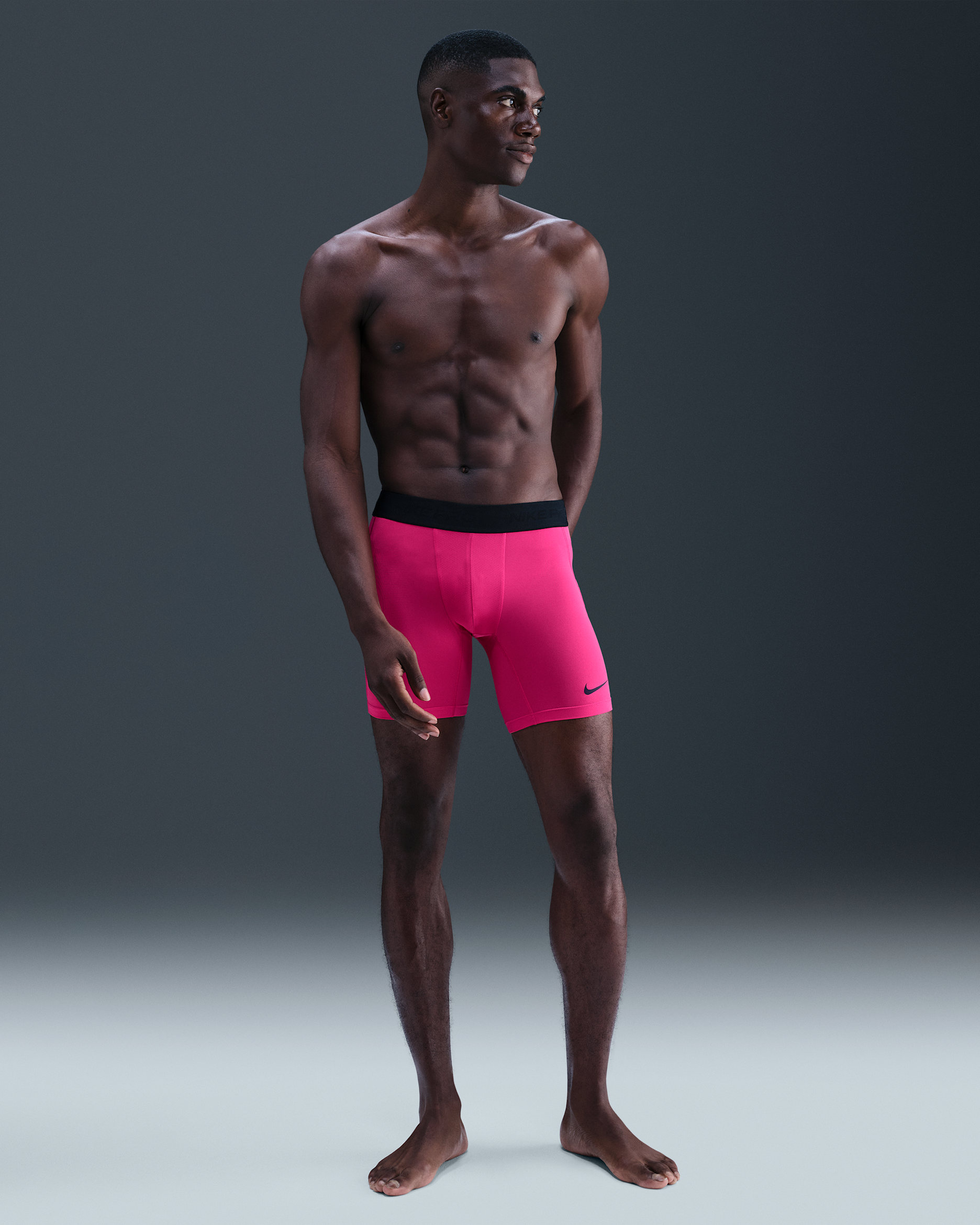 Nike Pro Men's Dri-FIT Fitness Shorts - Rush Pink/Black