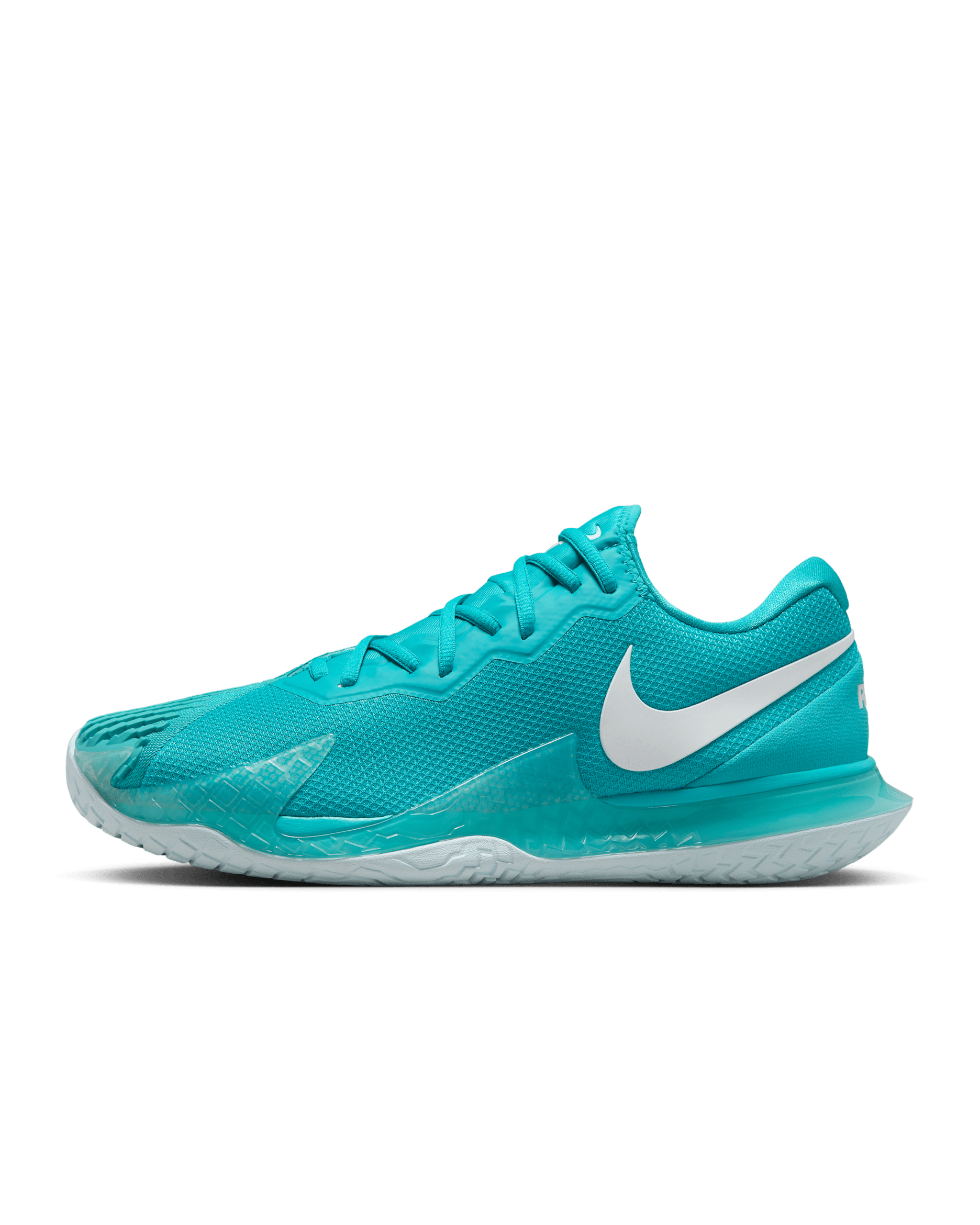 NikeCourt Zoom Vapor Cage 4 Rafa Men's Hard Court Tennis Shoes - Dusty Cactus/Glacier Blue/White