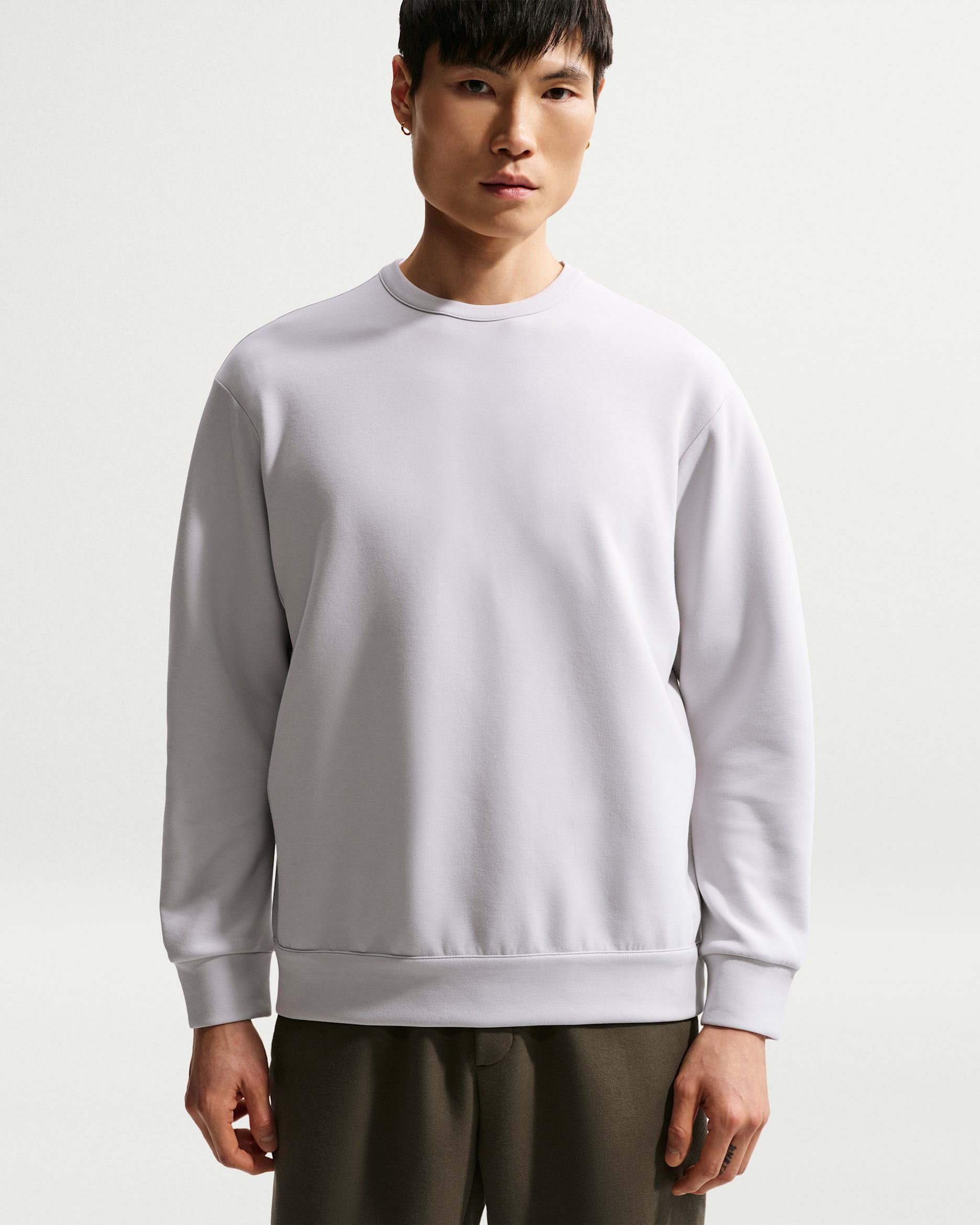 Nike 24.7 ImpossiblySoft Men's Dri-FIT Crew - Grey Fog/Light Smoke Grey