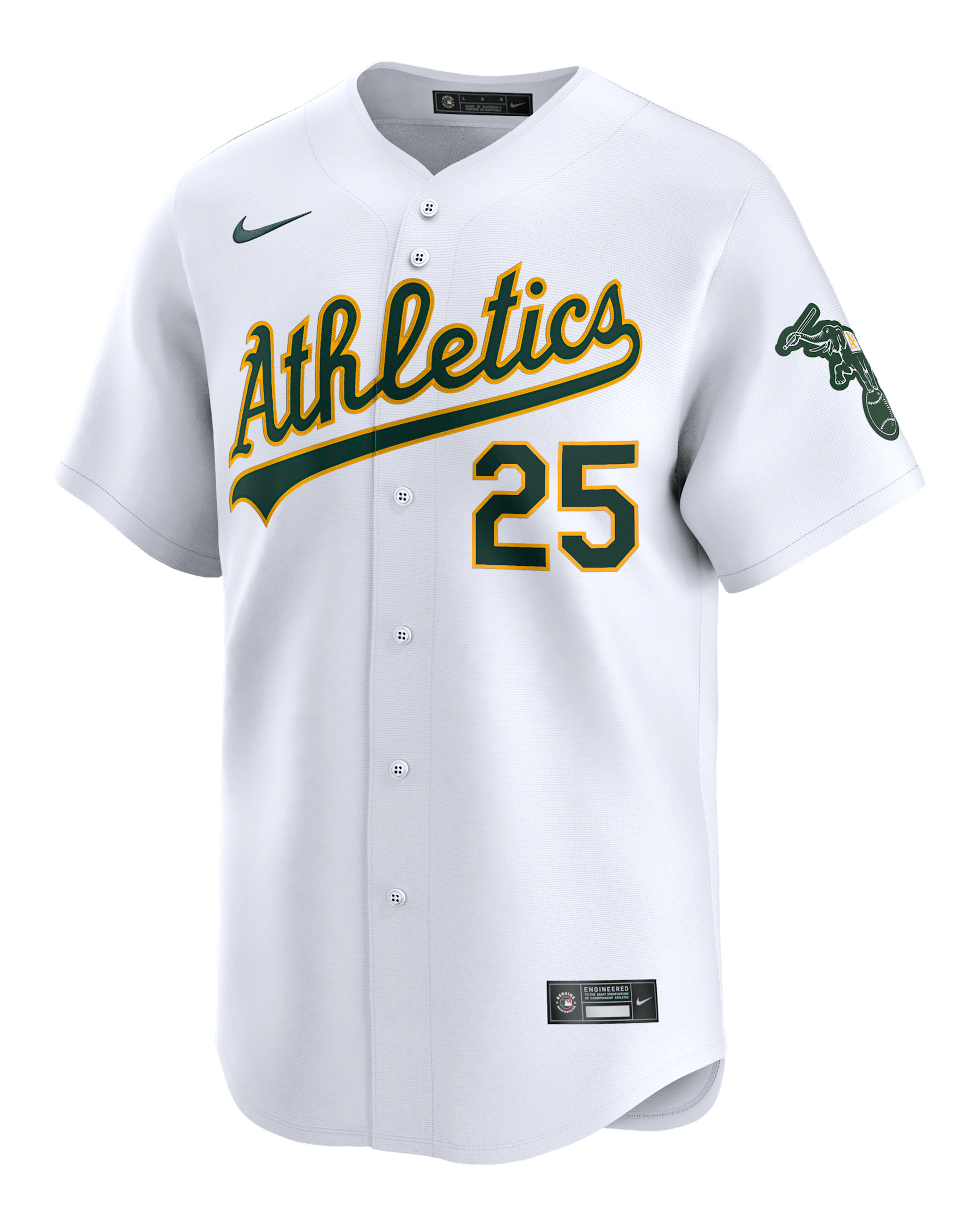 Brent Rooker Athletics Men's Nike Dri-FIT ADV MLB Limited Jersey - White