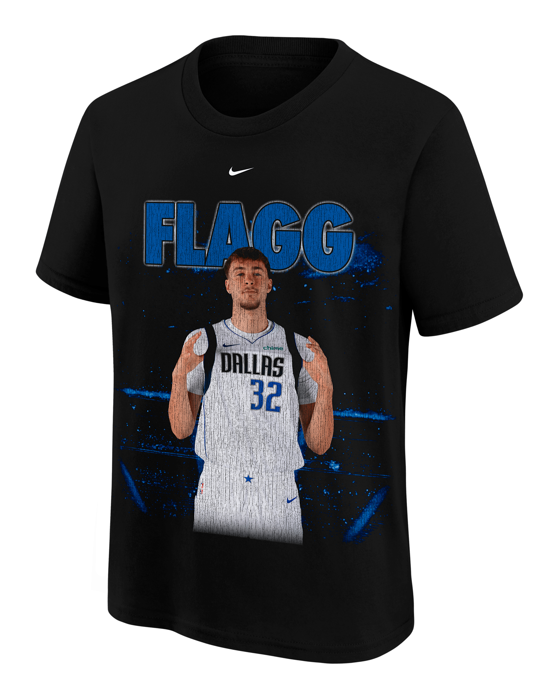 Playera de básquetbol Nike para niños talla grande Cooper Flagg - Negro