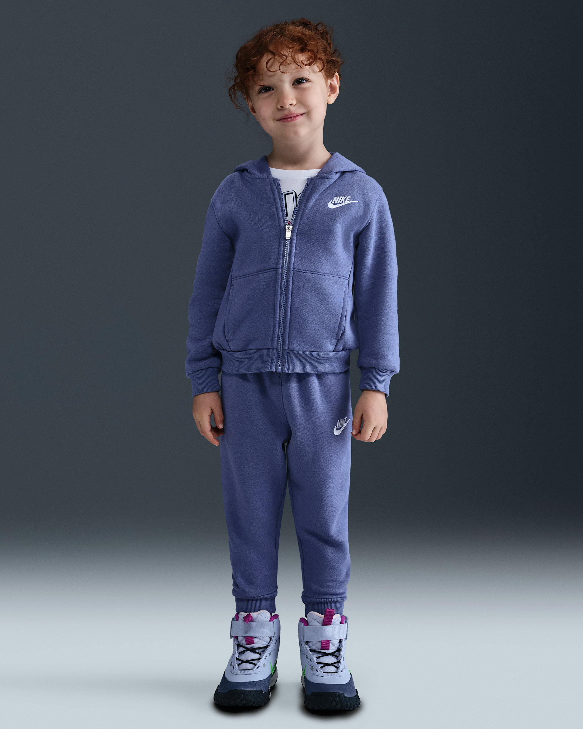 Nike Full-Zip Club Set Toddler 2-Piece Hoodie Set - World Indigo