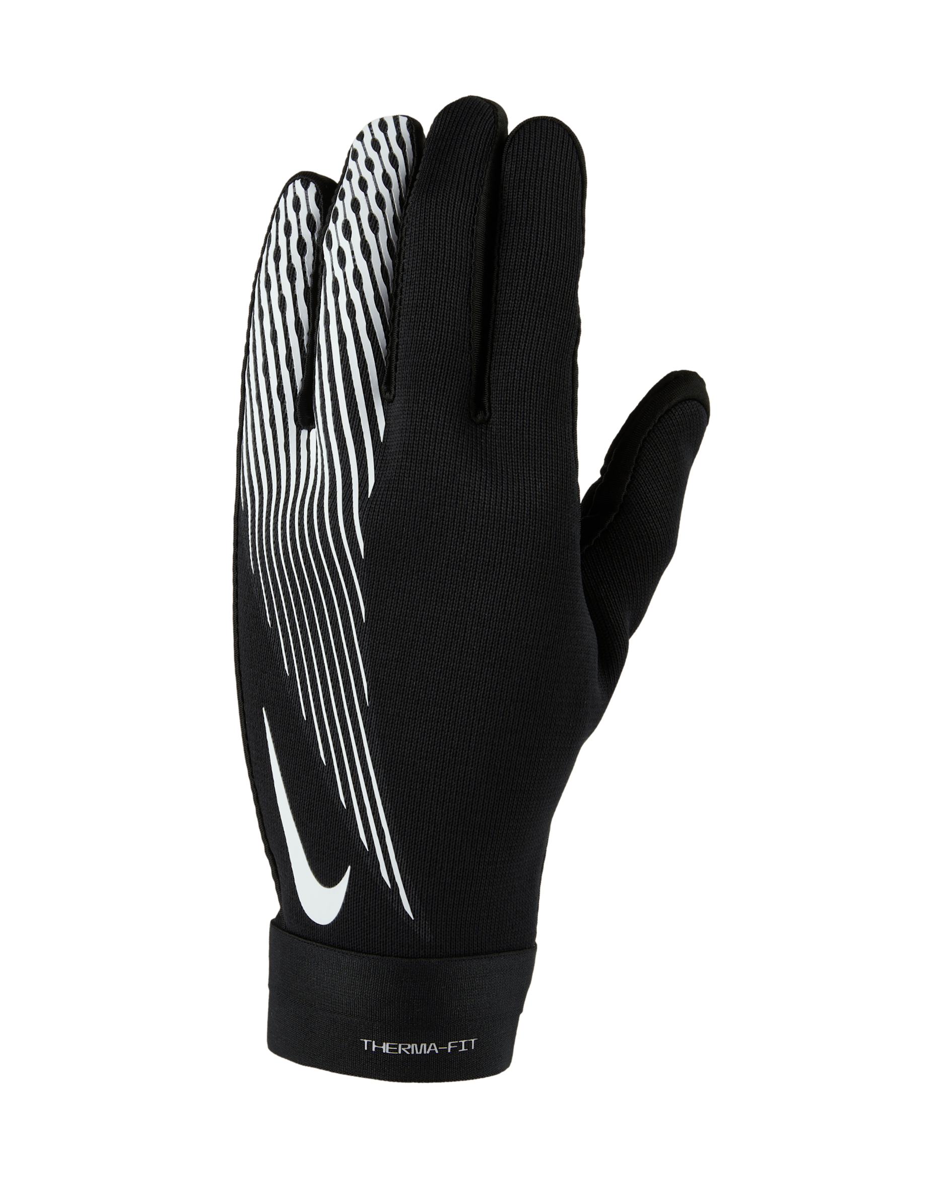 Nike Academy Therma-FIT Football Gloves - Black/Black/White