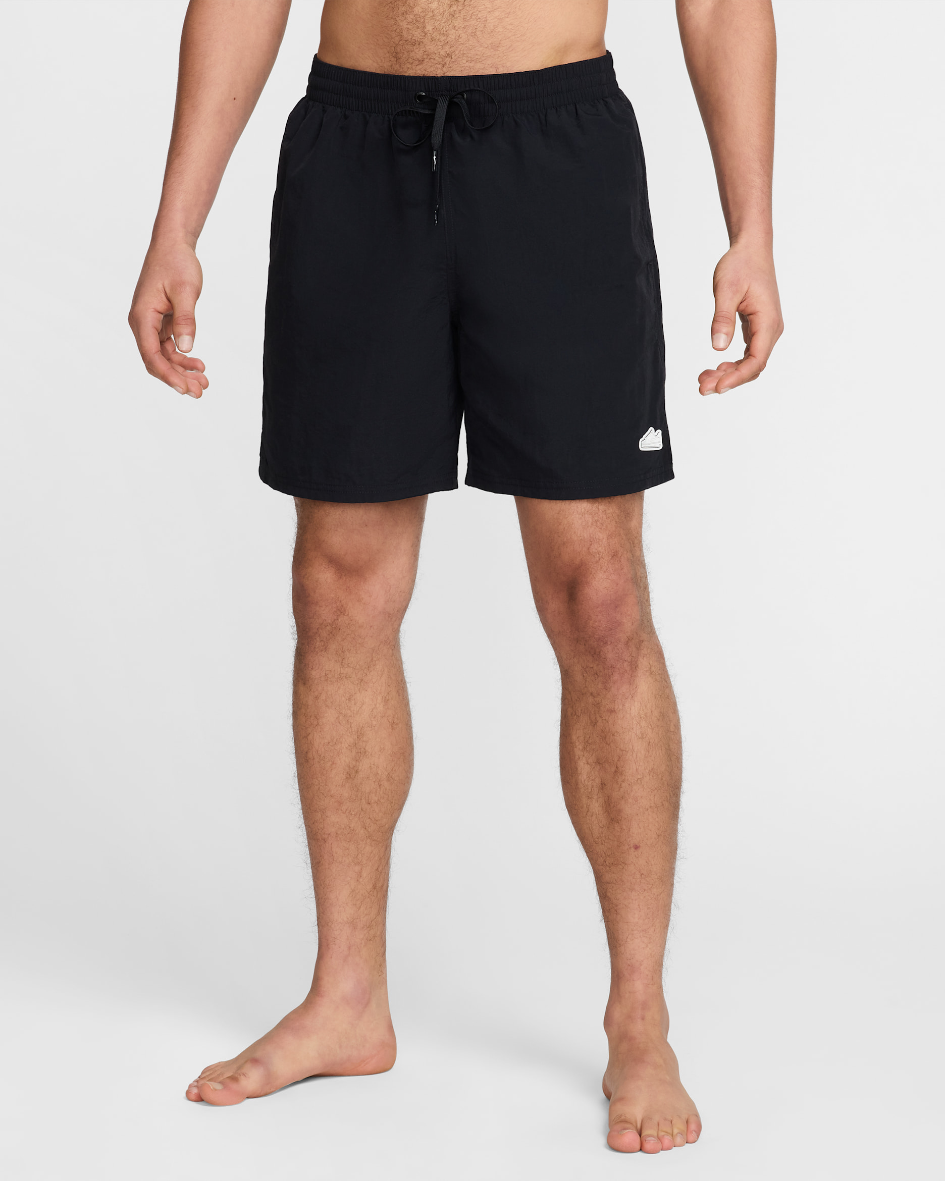 Shorts de vóleibol de 18 cm con forro completo para hombre Nike Swim Breaker - Negro/Blanco/Negro/Negro