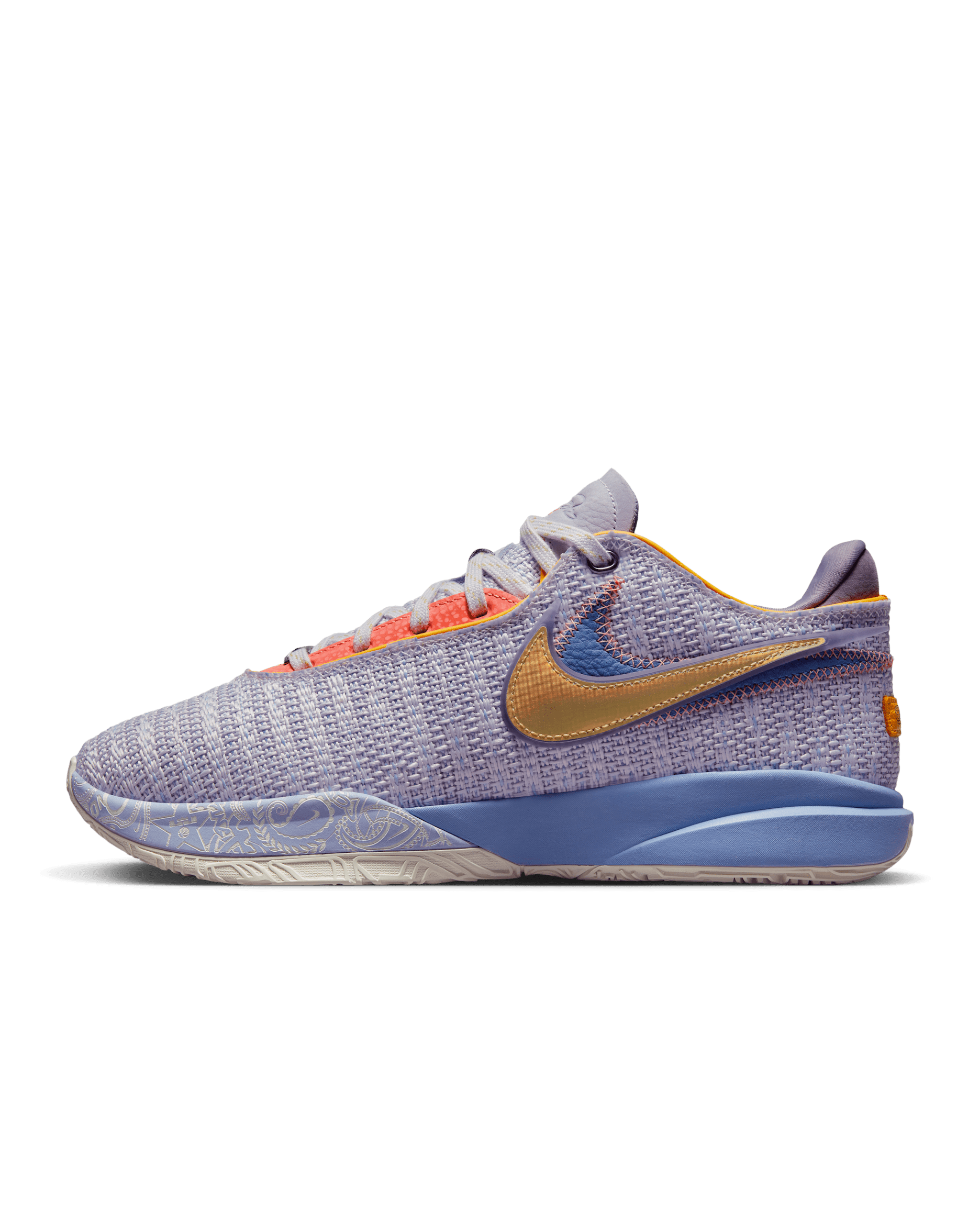 LeBron XX EP Basketball Shoes - Violet Frost/Purple Pulse/Canyon Purple/Metallic Gold