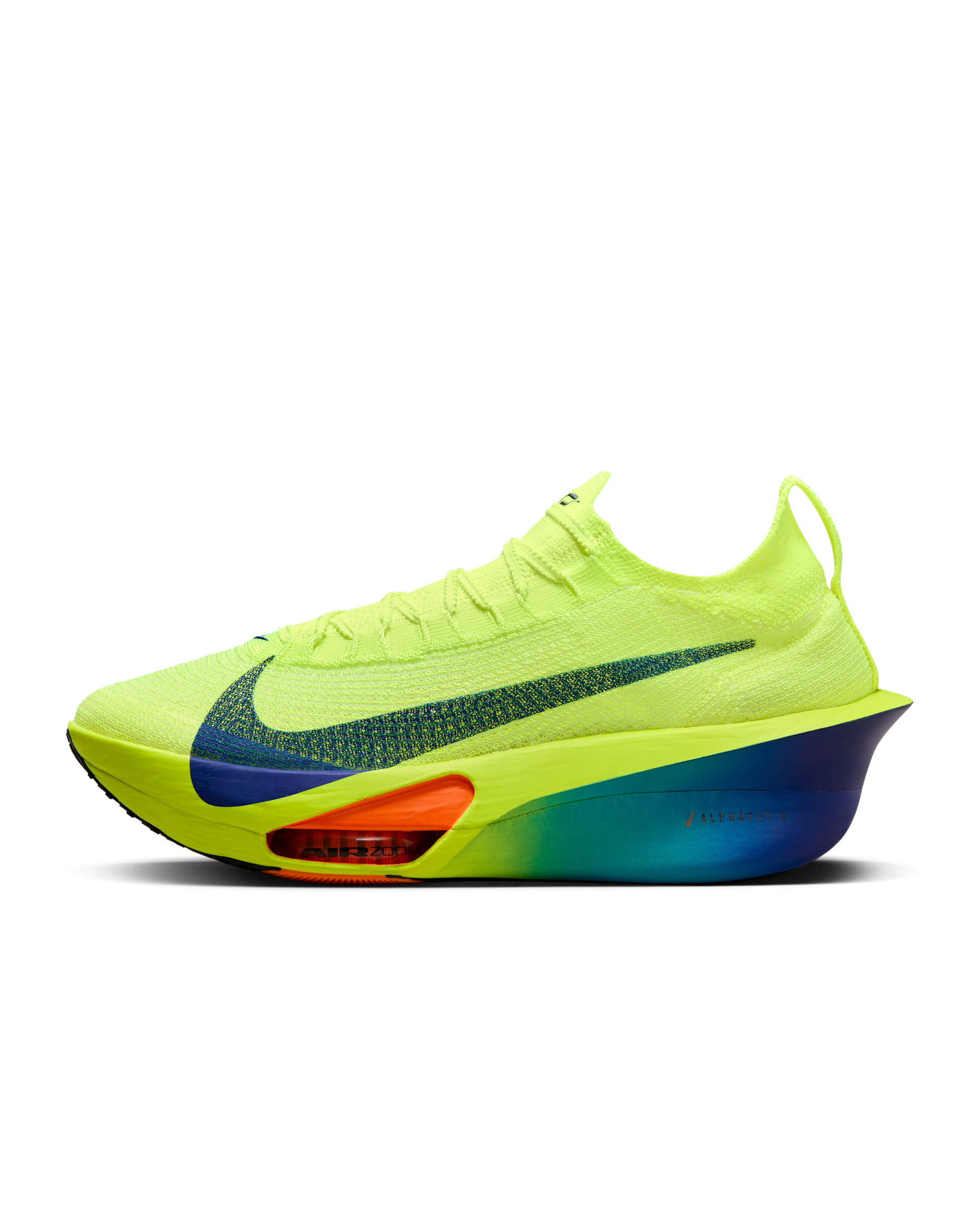 Nike Alphafly 3 Men's Road Racing Shoes - Volt/Dusty Cactus/Total Orange/Concord