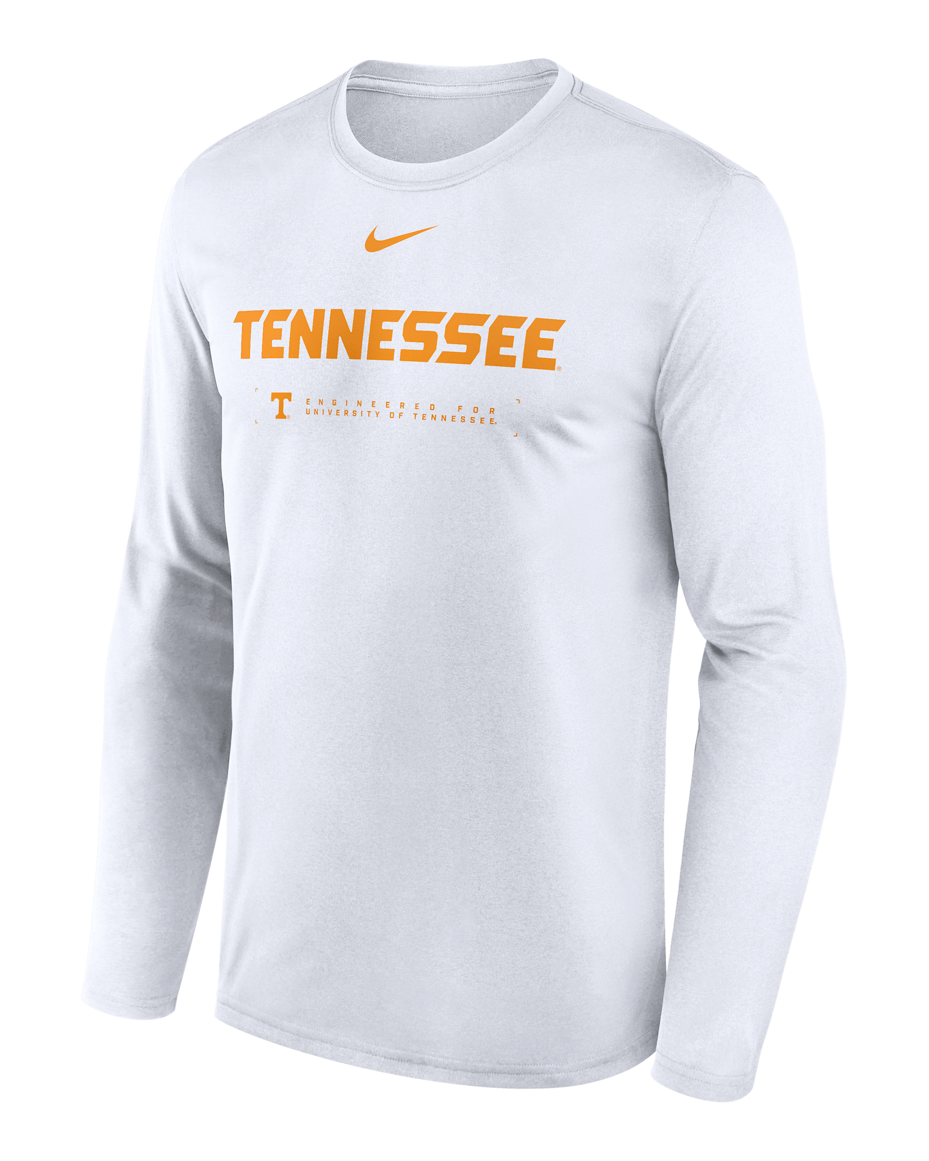 Tennessee Courtside Basketball Shootaround Legend Men's Nike Dri-FIT College Long-Sleeve T-Shirt - White