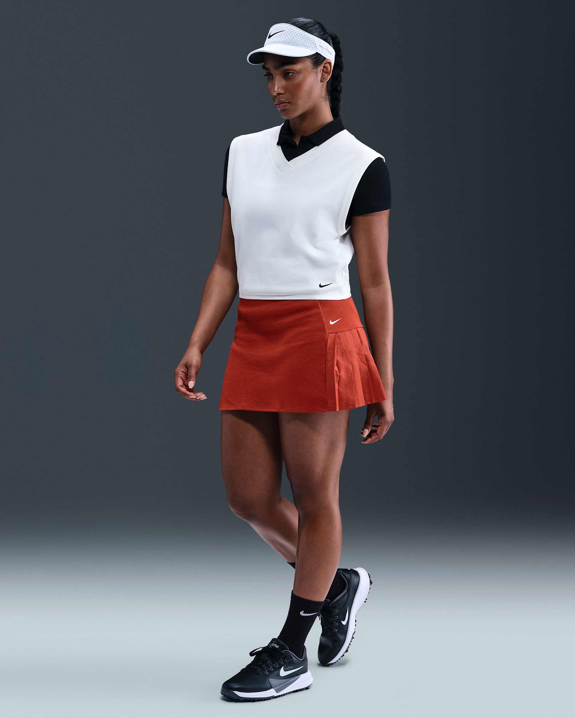 Nike Women's Golf Skirt - Dragon Red/Sail