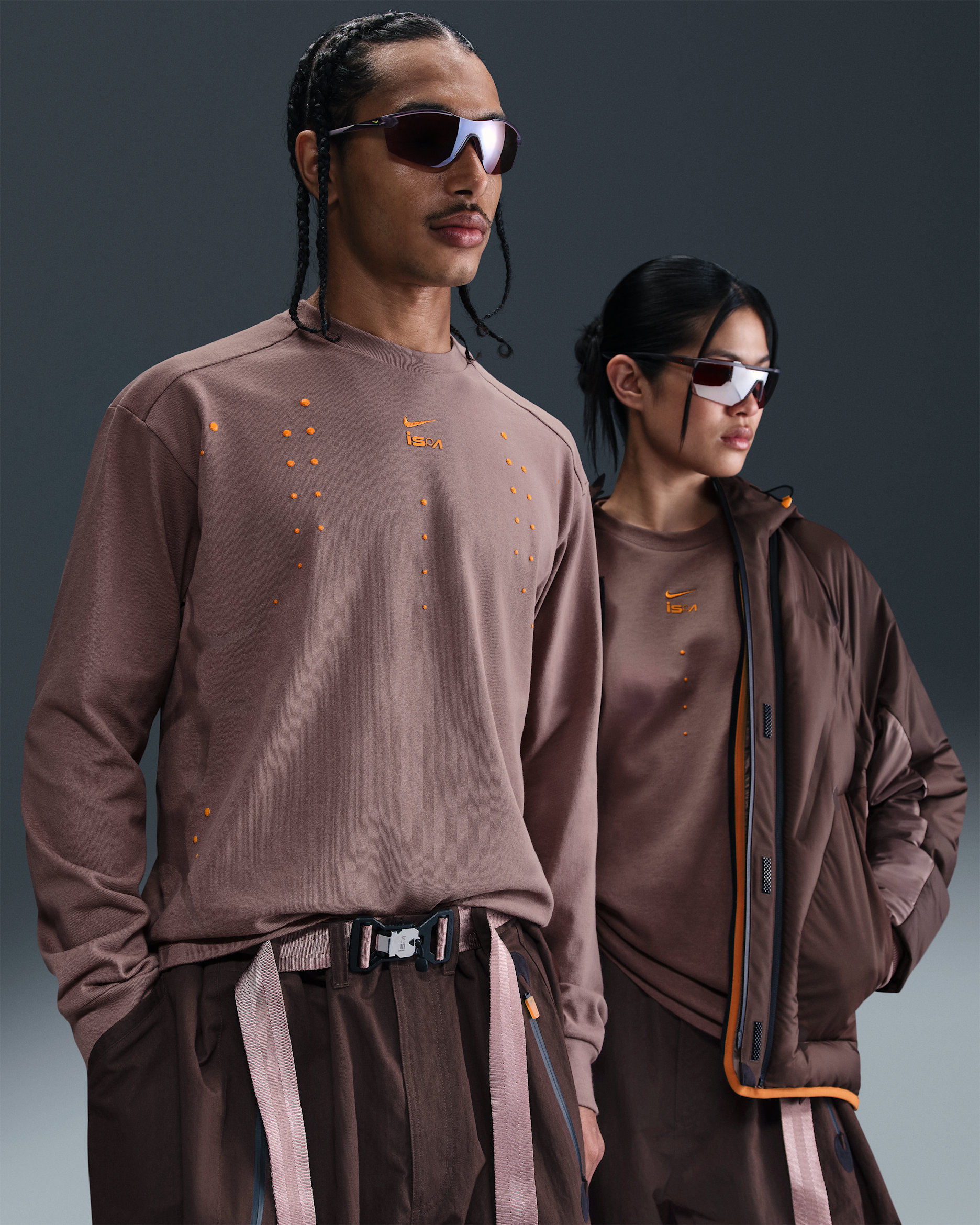 Playera de manga larga Nike ISPA - Malva humeante