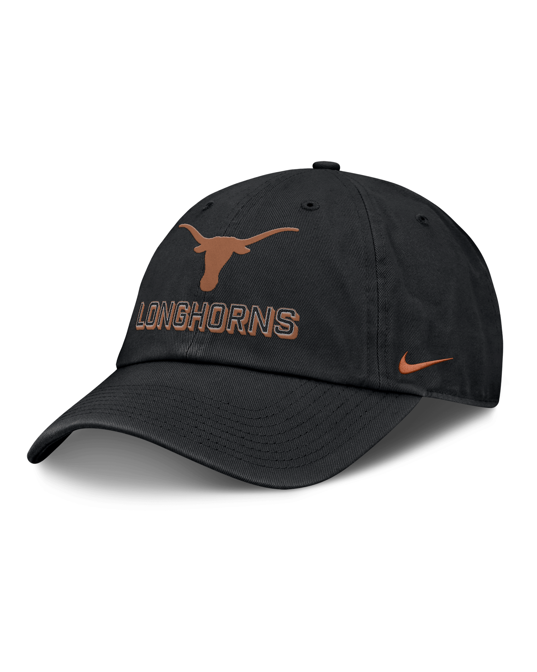 Texas On-Field Club Gameday Men's Nike College Adjustable Hat - Black