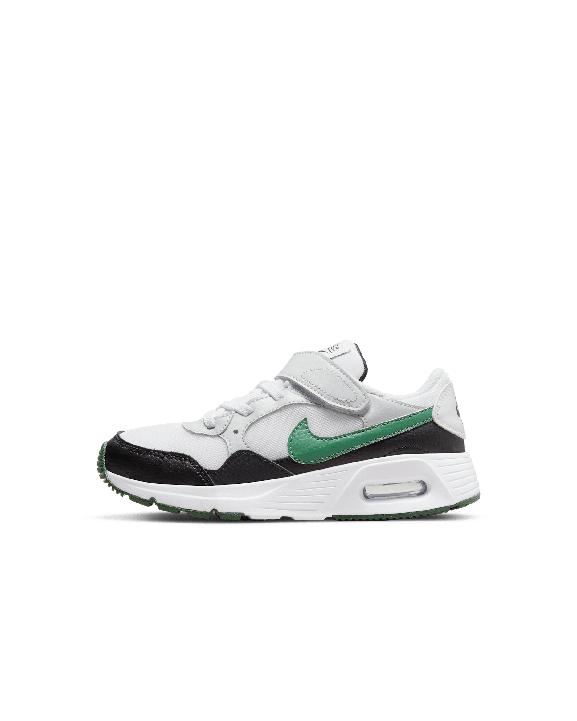 나이키 에어맥스 SC 리틀키즈 신발 - 화이트/블랙/퓨어 플래티넘/고지 그린