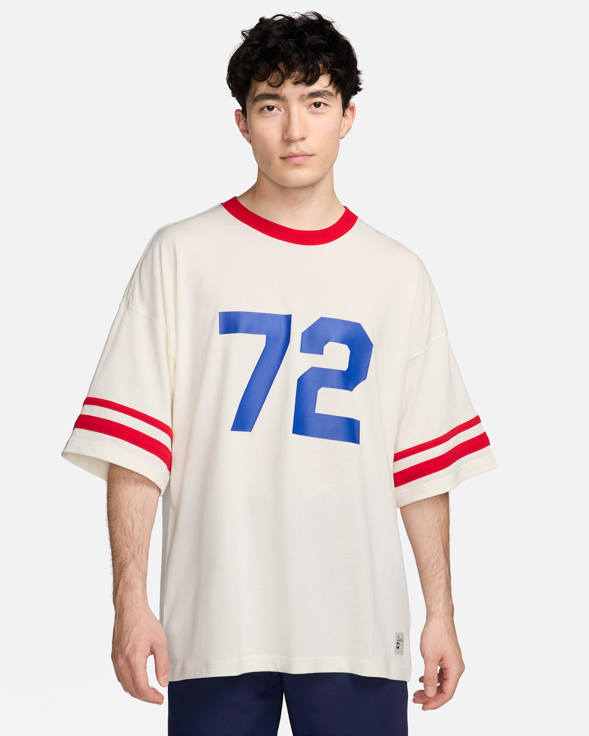 ナイキ スポーツウェア メンズ オーバーサイズド Tシャツ - セイル/ユニバーシティレッド/セイル