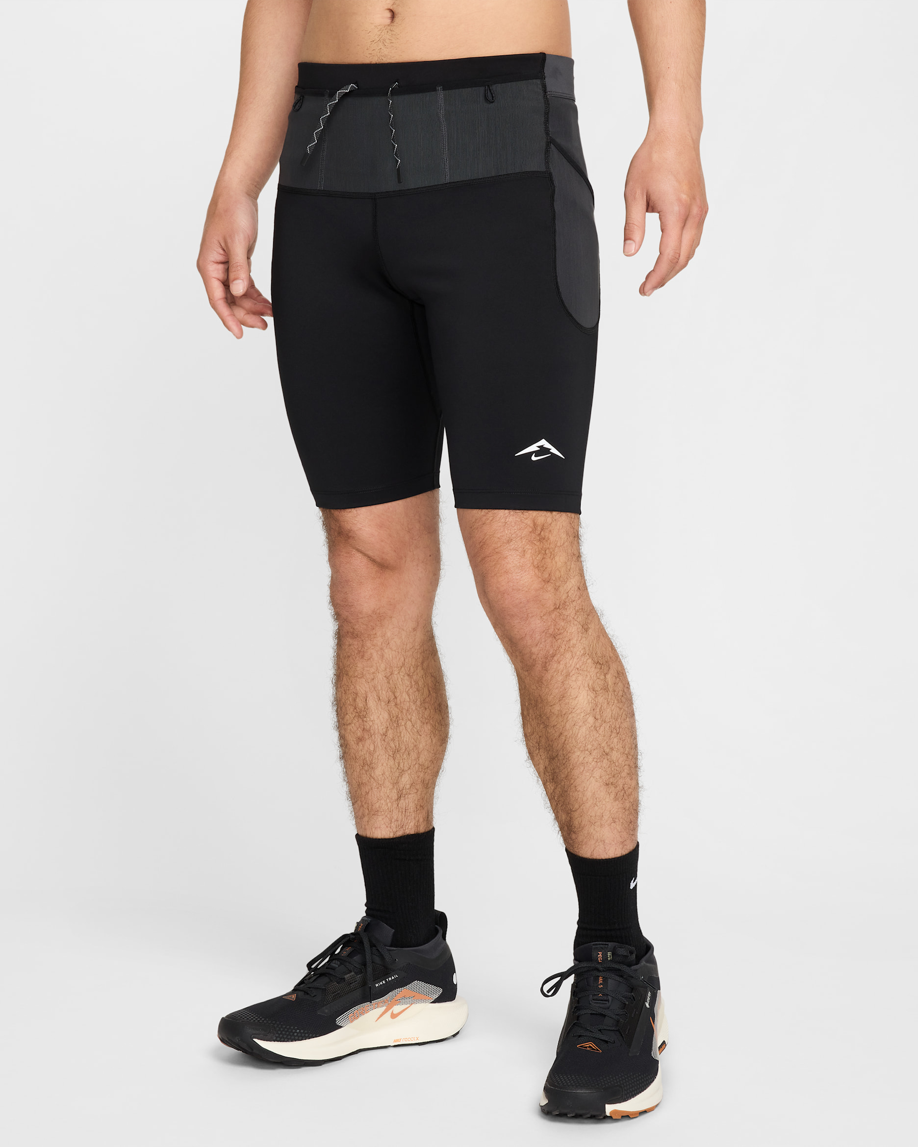 Nike Lava Loops 男款 Dri-FIT ADV 跑步緊身褲 - 黑色/Anthracite/黑色/Summit White