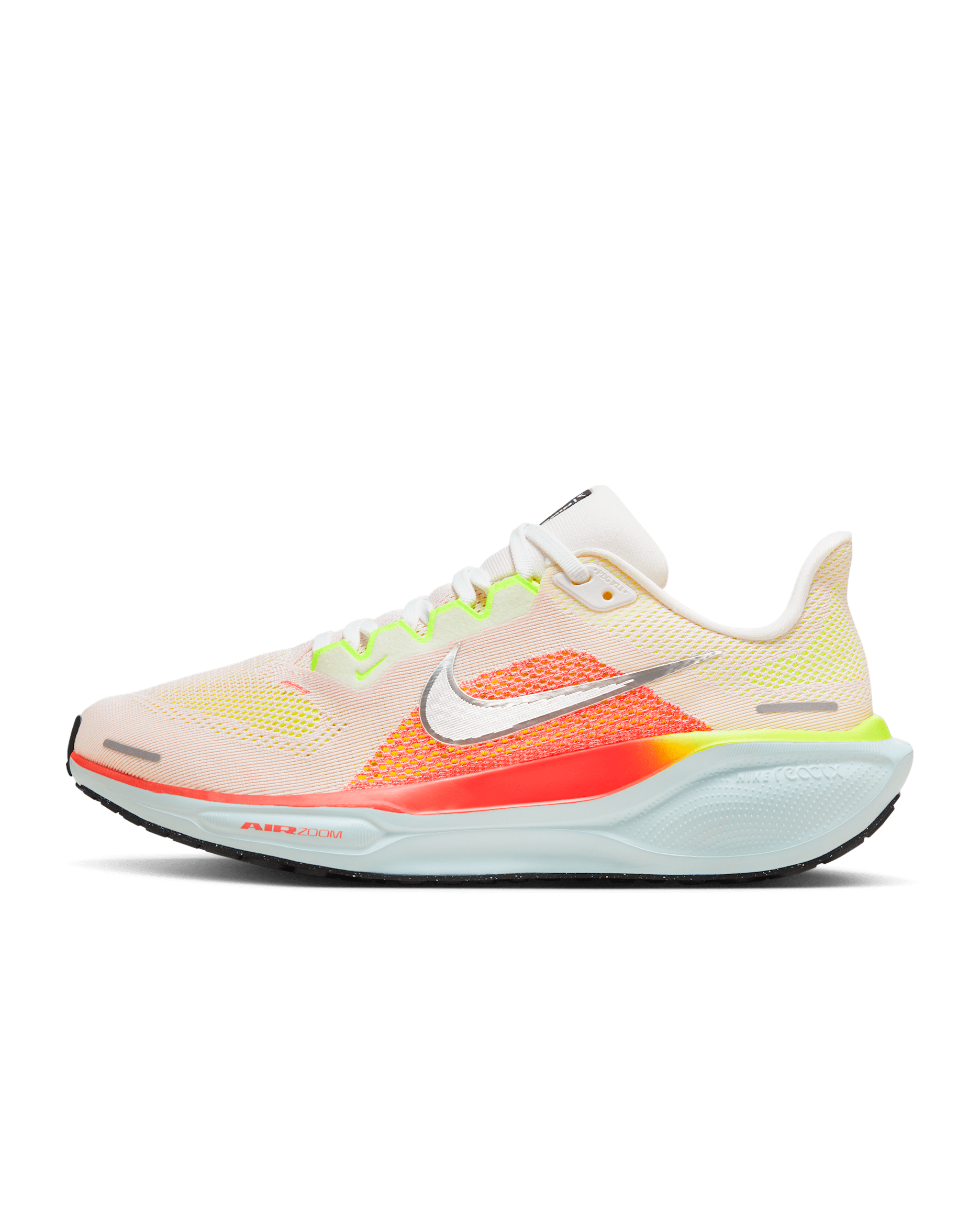 Nike Pegasus 41 Women's Road Running Shoes - Summit White/Bright Crimson/Glacier Blue/Chrome