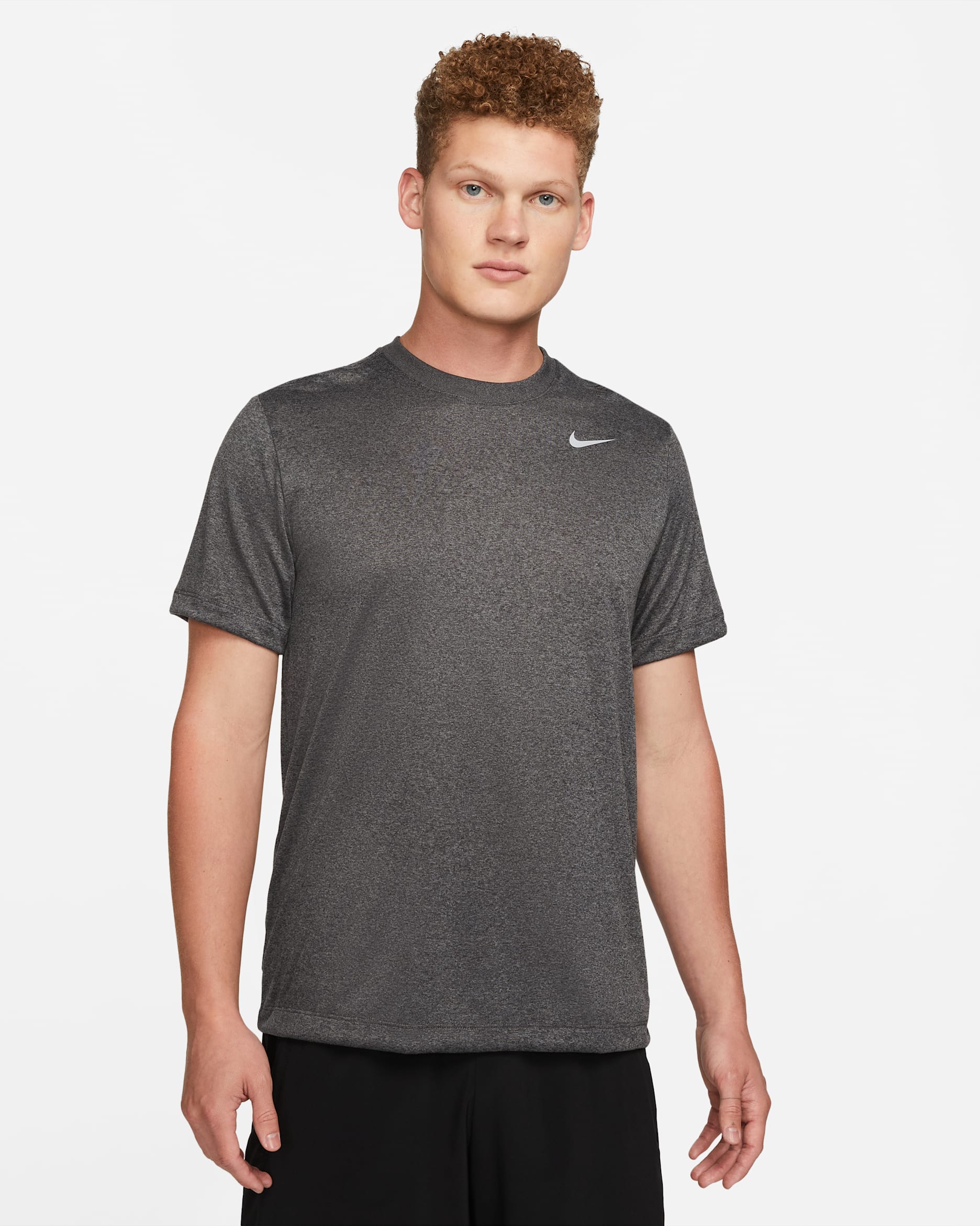Nike Legend Men's Dri-FIT Fitness T-Shirt - Iron Grey/Black/Matte Silver