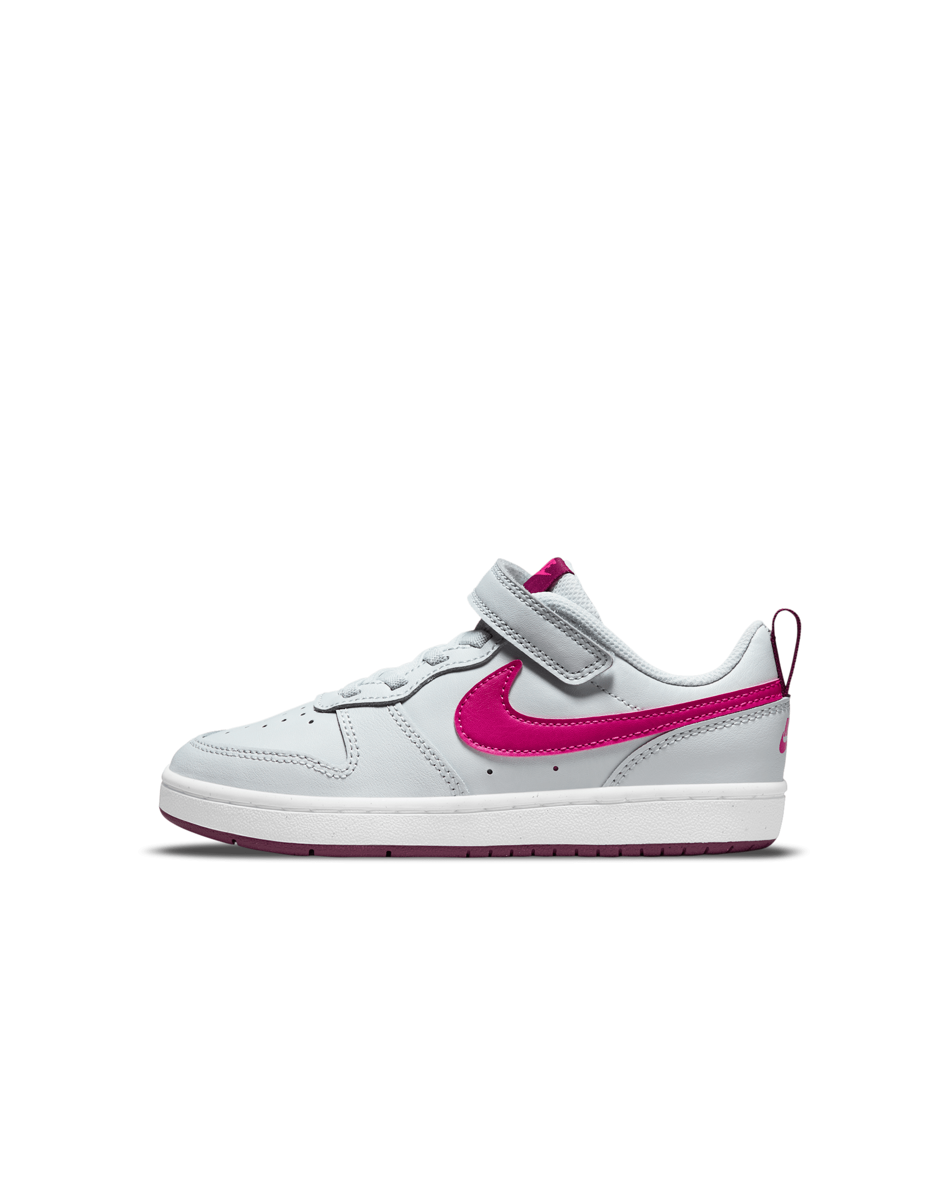 ナイキ コート ボロー LOW 2 リトルキッズシューズ - ピュアプラチナム/サングリア/ピンクプライム