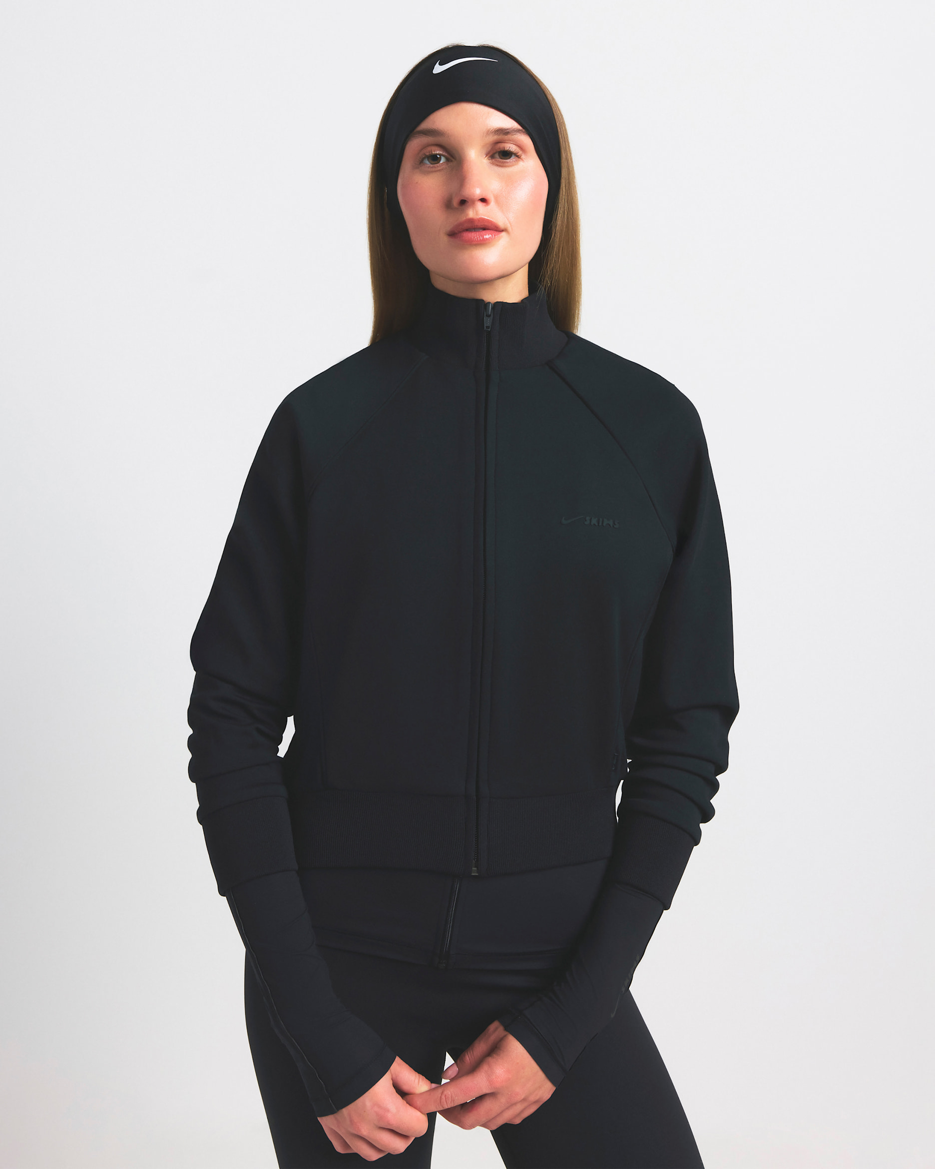 NikeSKIMS Matte Tricot Women's Track Jacket - NSKM OBSIDIAN