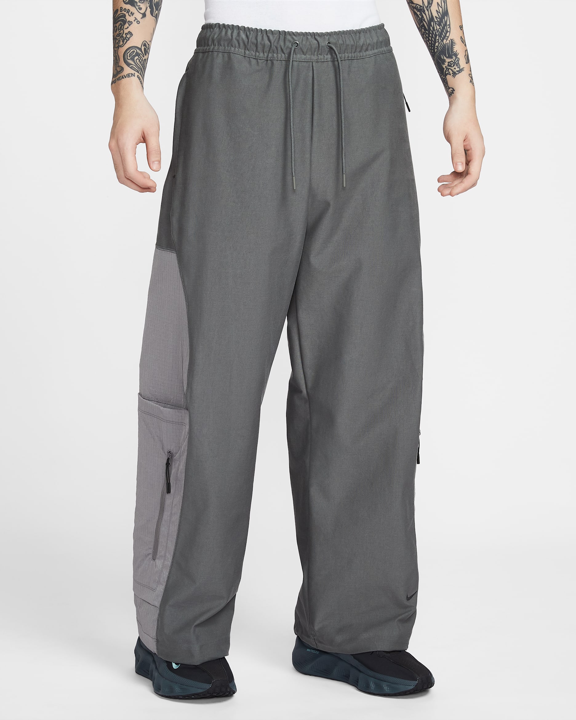 Nike Sportswear Tech Men's Dri-FIT Shori Knit Utility Pants - Iron Grey/Pencil Point/Black