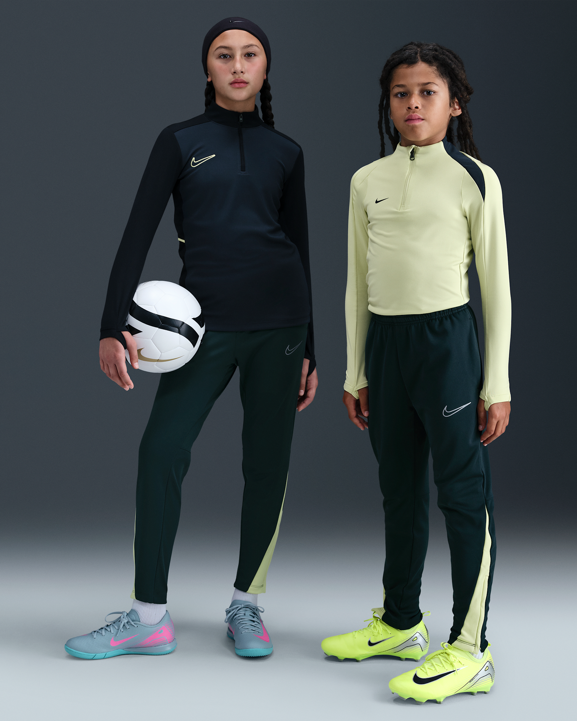Nike Therma-FIT Academy Genç Çocuk Futbol Eşofman Altı - Seaweed/Limelight