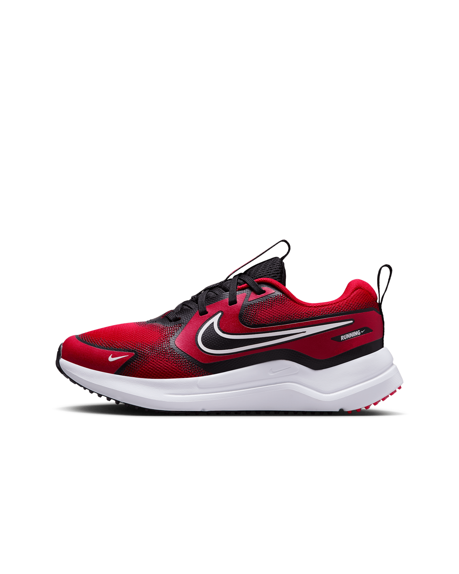Nike Cosmic Runner Big Kids' Road Running Shoes - University Red/Black/White