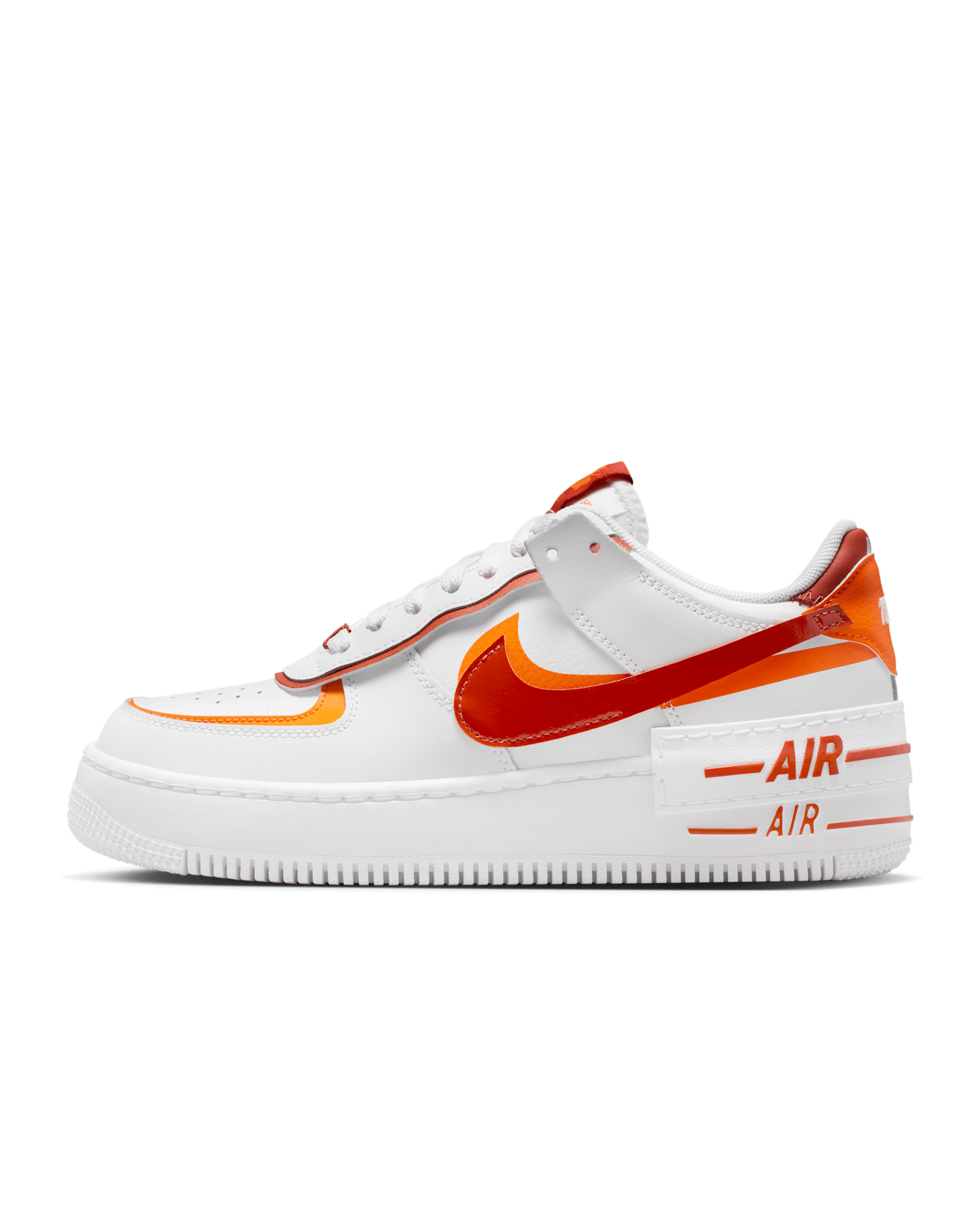 Nike Air Force 1 Shadow Women's Shoes - White/Bright Ceramic/Dark Russet