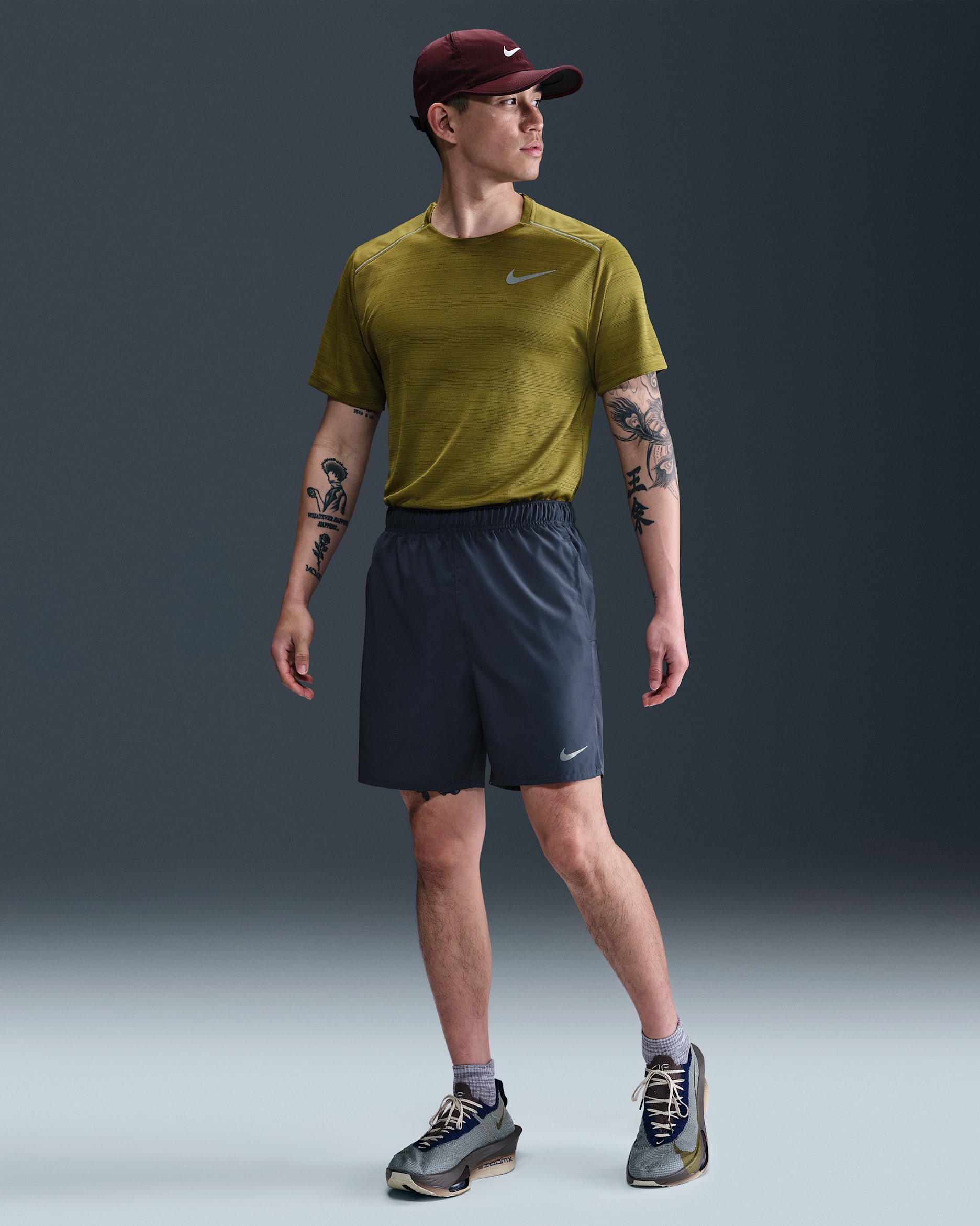 Nike Dri-FIT Challenger Men's 7" Brief-Lined Versatile Shorts - Thunder Blue/Thunder Blue/Thunder Blue