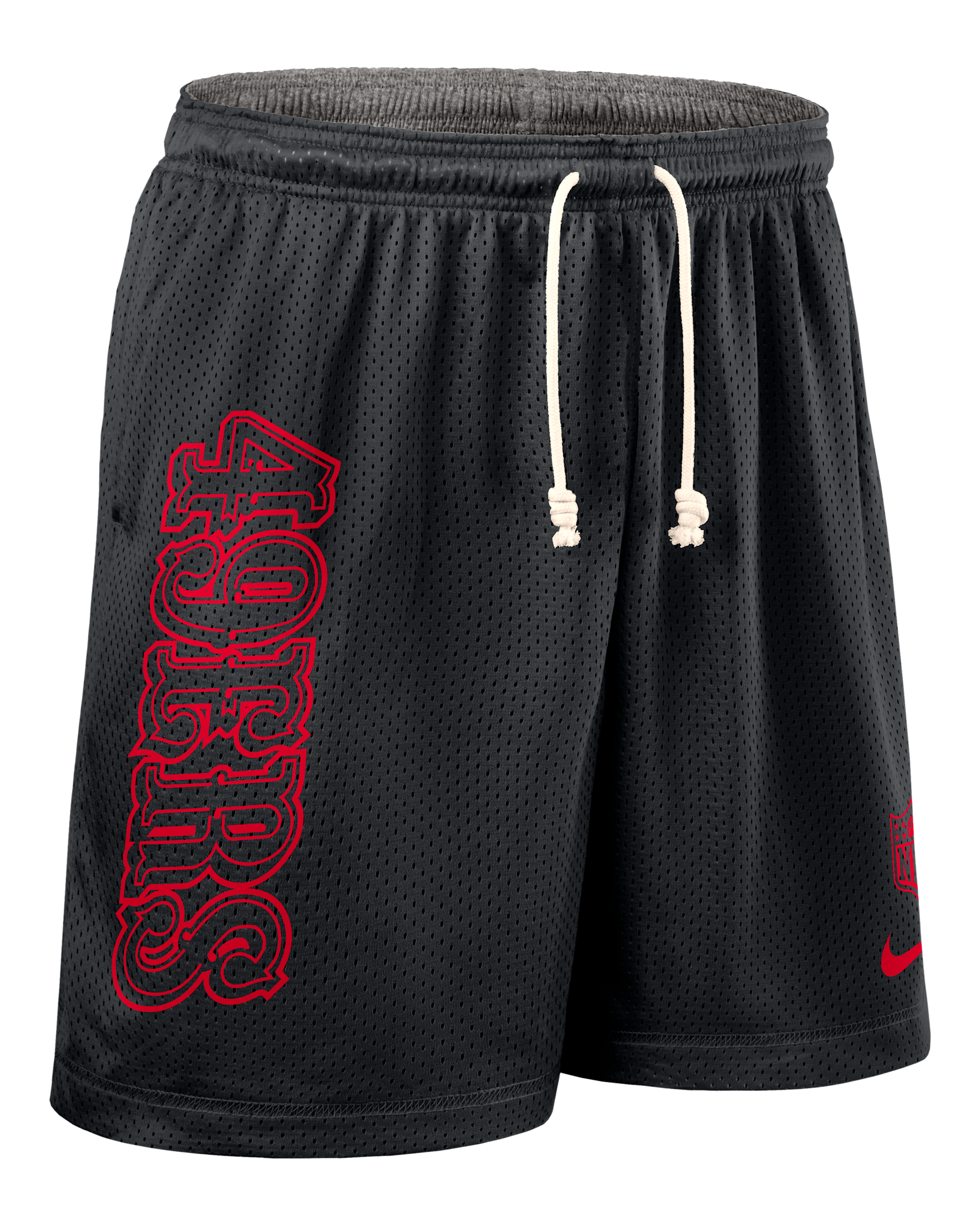 San Francisco 49ers Sideline Reversible Men’s Nike Dri-FIT NFL Shorts - Black