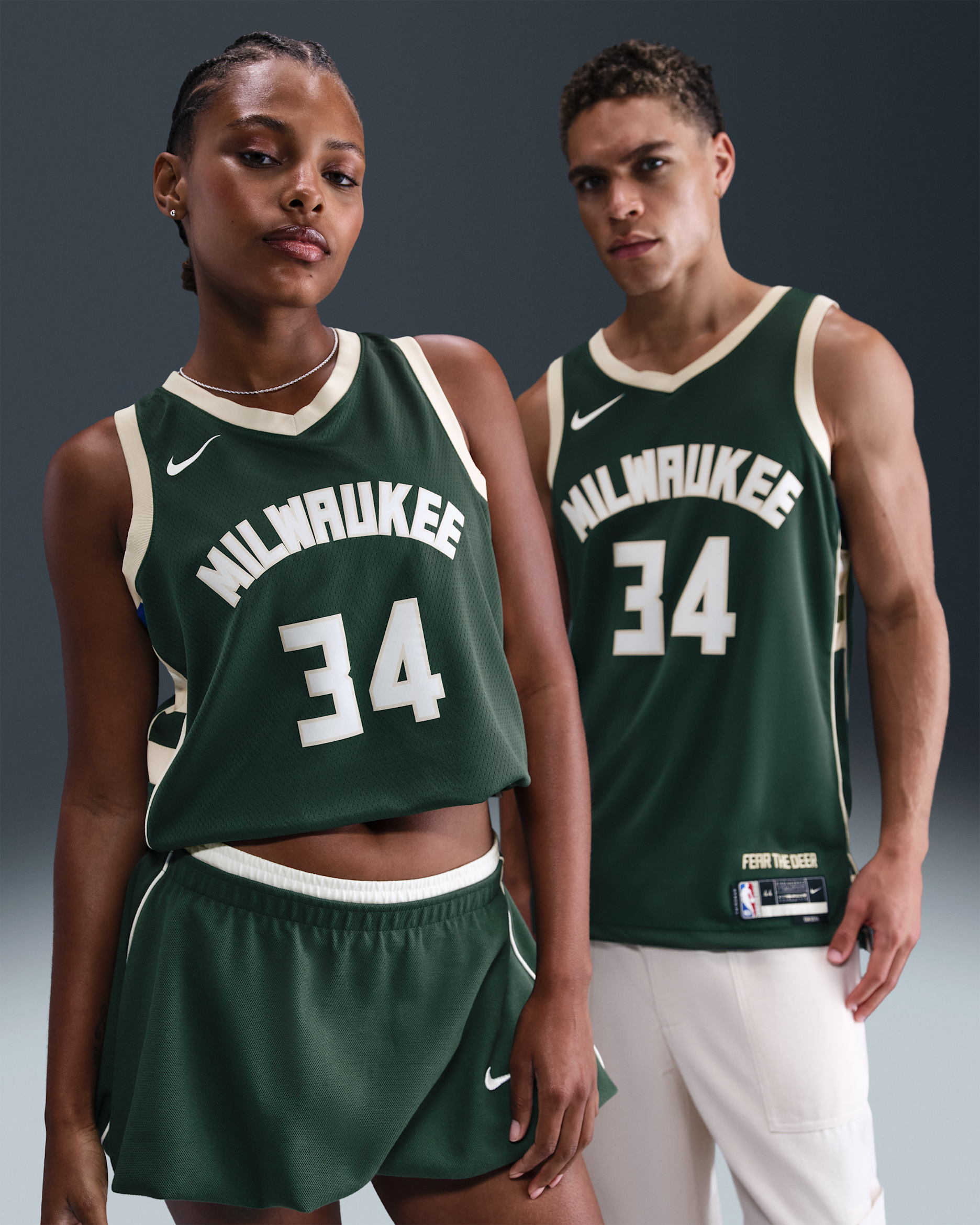 Maglia Milwaukee Bucks Icon Edition Swingman Nike Dri-FIT NBA – Uomo - Fir