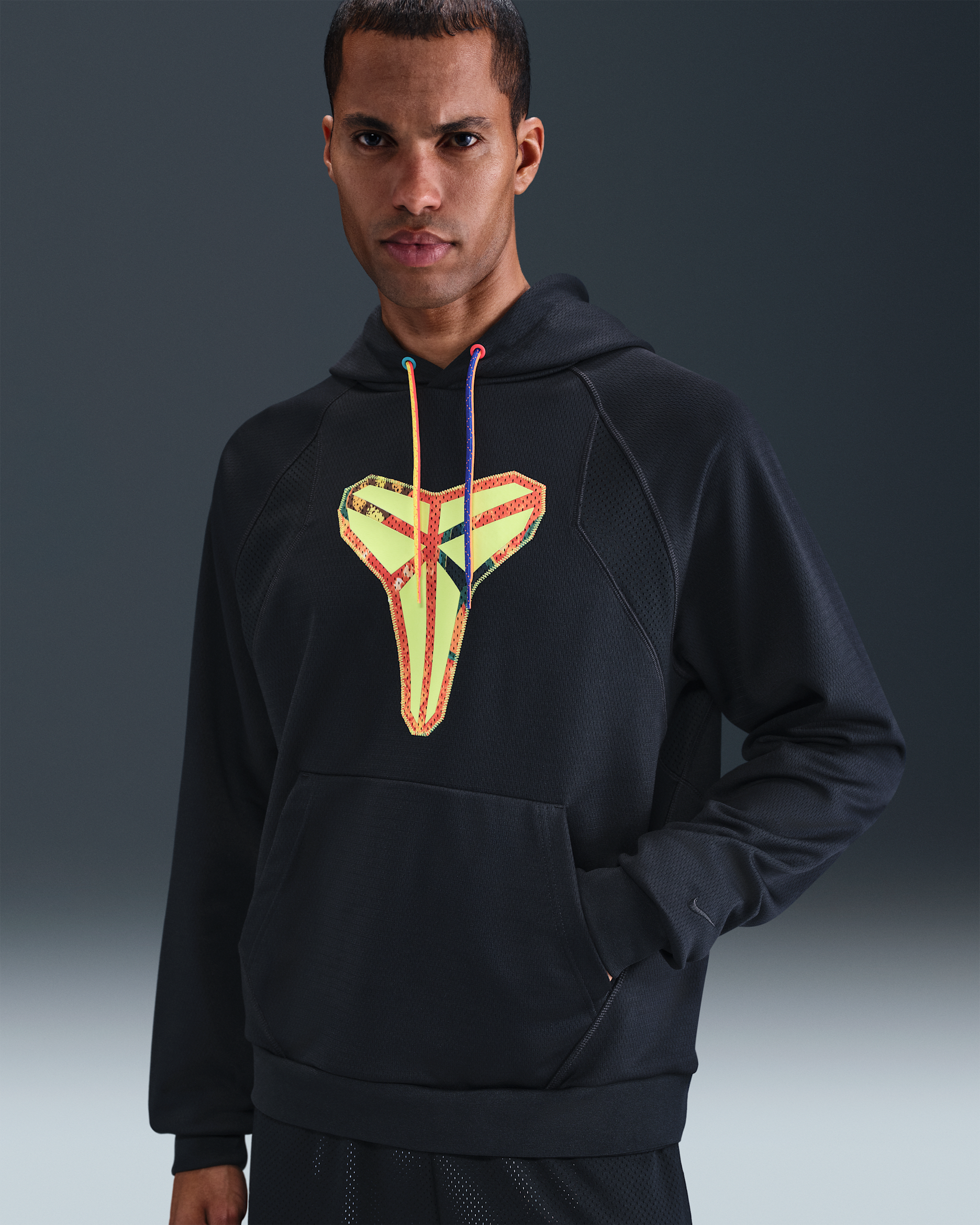 Kobe Therma-FIT Pullover Hoodie - Black/Volt