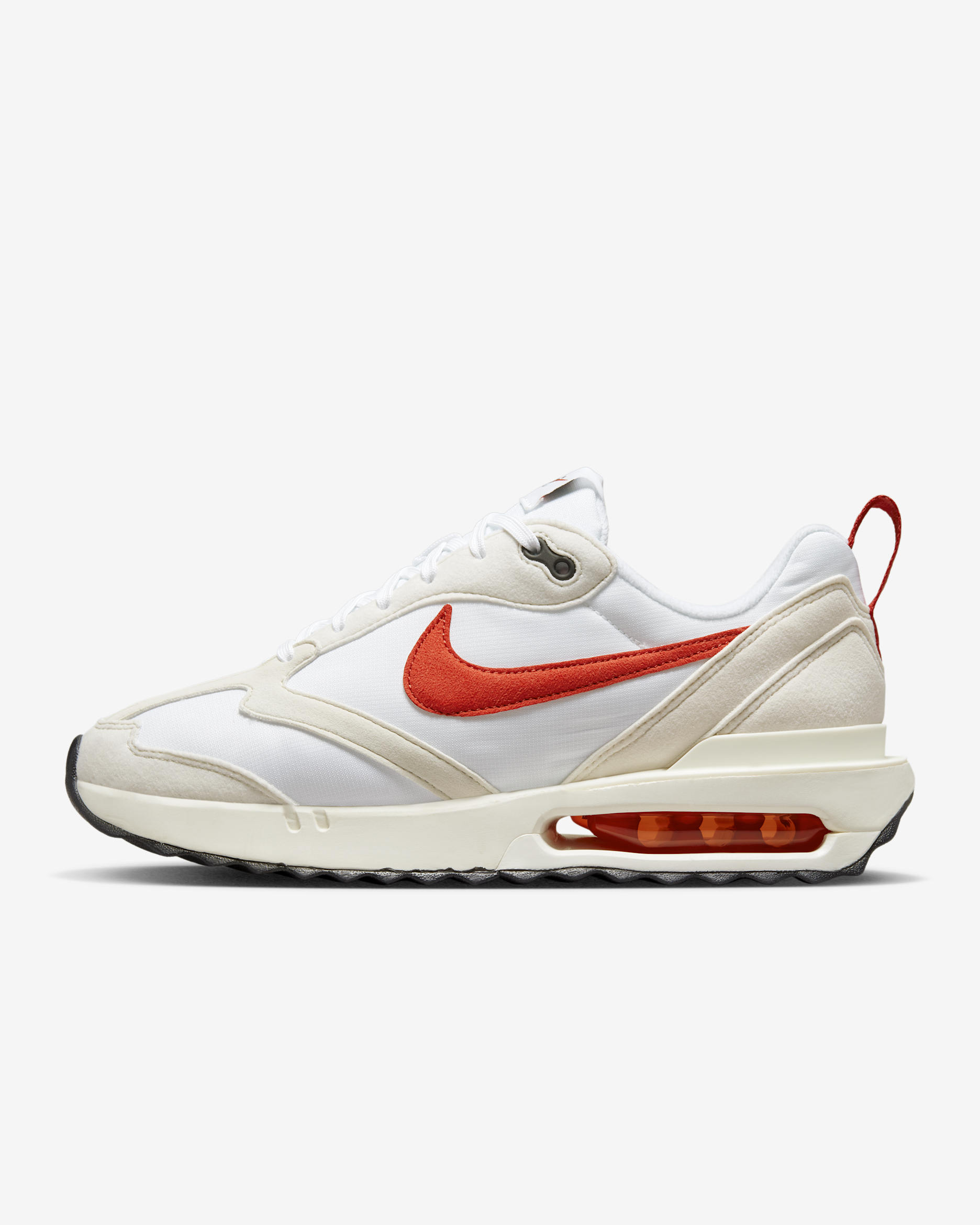 Calzado para mujer Nike Air Max Dawn - Blanco/Marrón verdoso claro/Negro/Naranja mantra