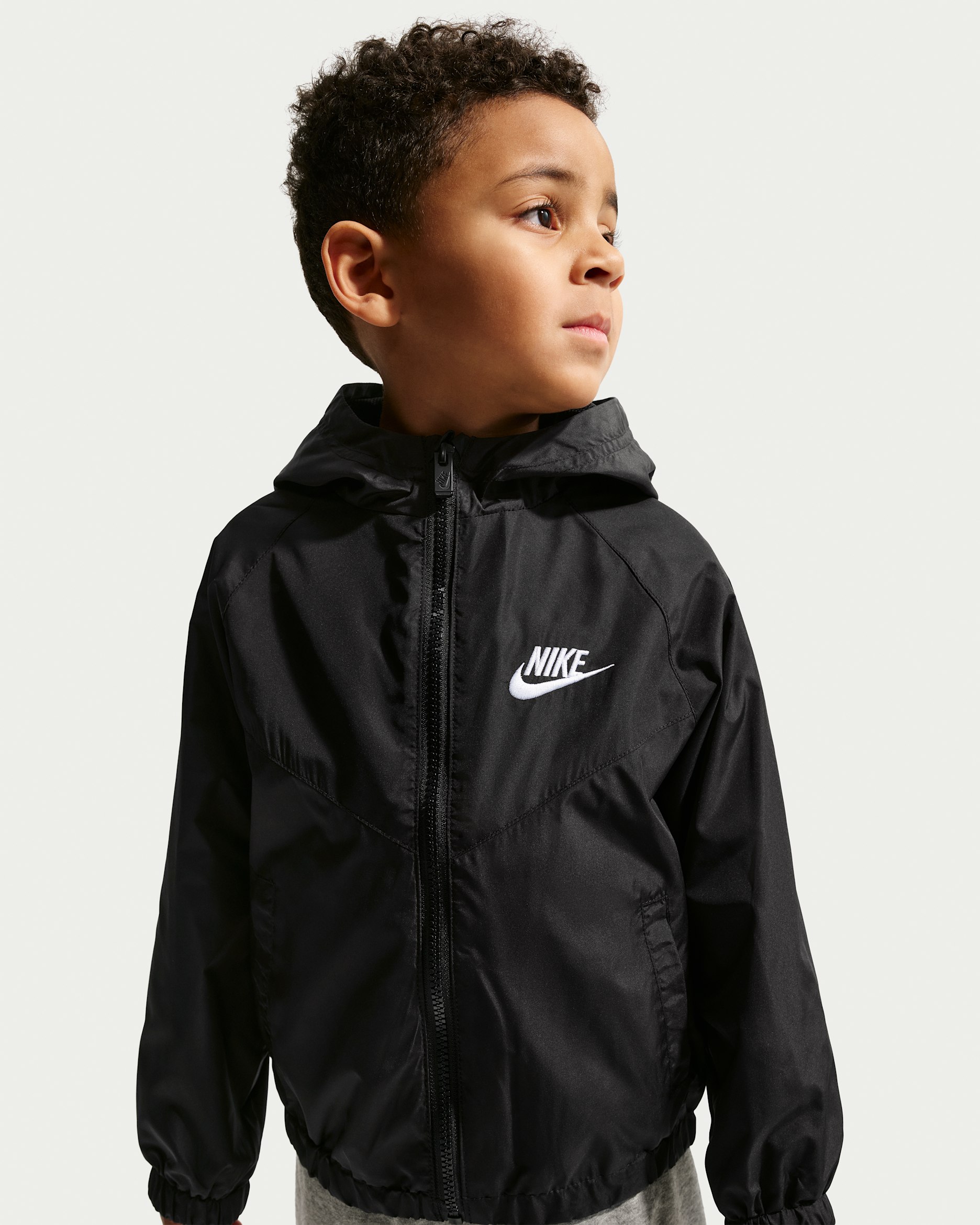 Nike Little Kids' New Chevron Windrunner - Black