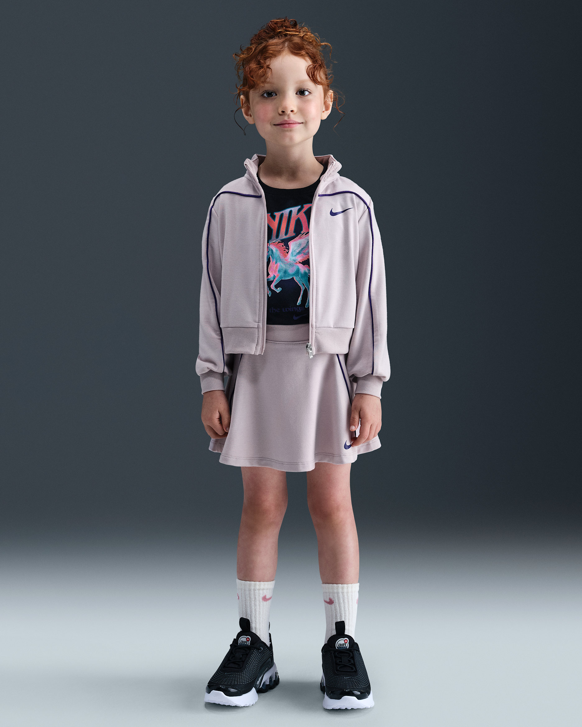 Nike Varsity Prep Toddler Track Scooter 2-Piece Set - Platinum Violet