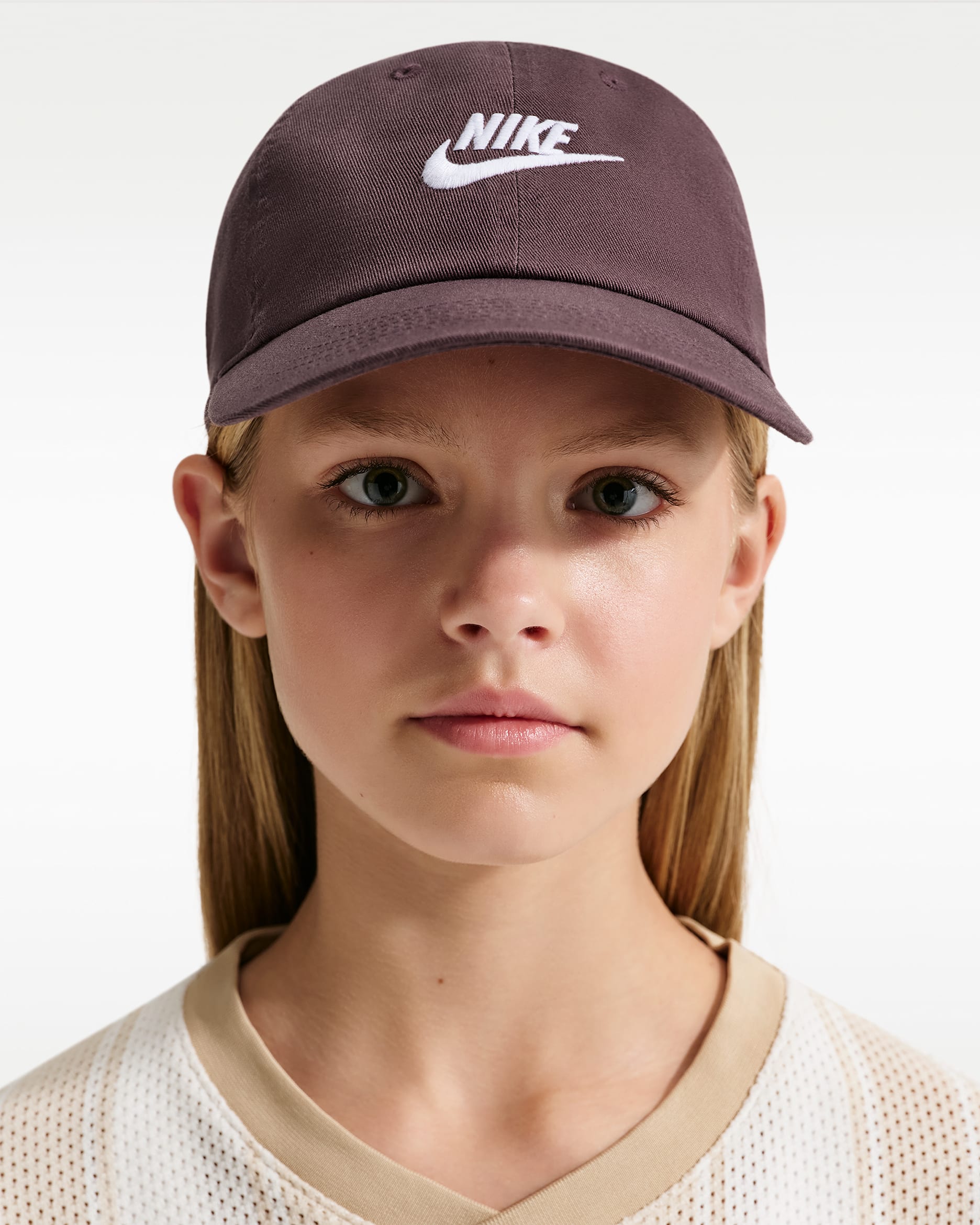 Nike Club Kids' Unstructured Futura Wash Cap - Tattoo/White