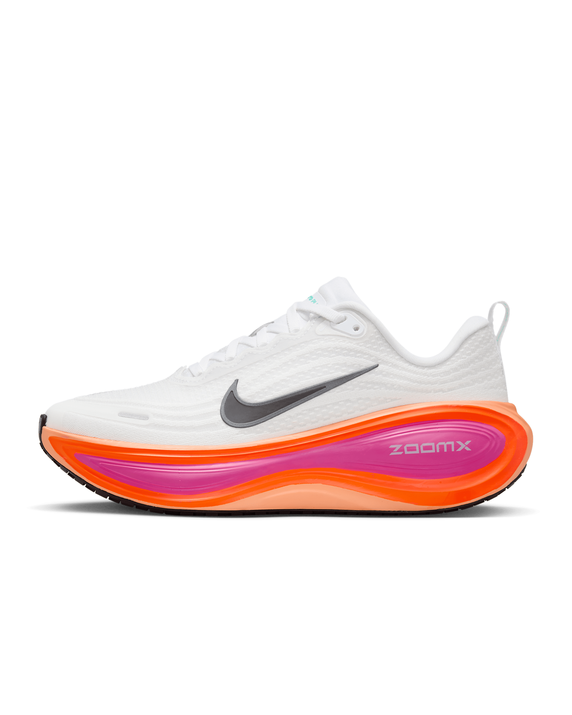 Tenis de correr en pavimento para mujer Nike Vomero Plus - Blanco/Rosa pasión/Hipercarmesí/Negro