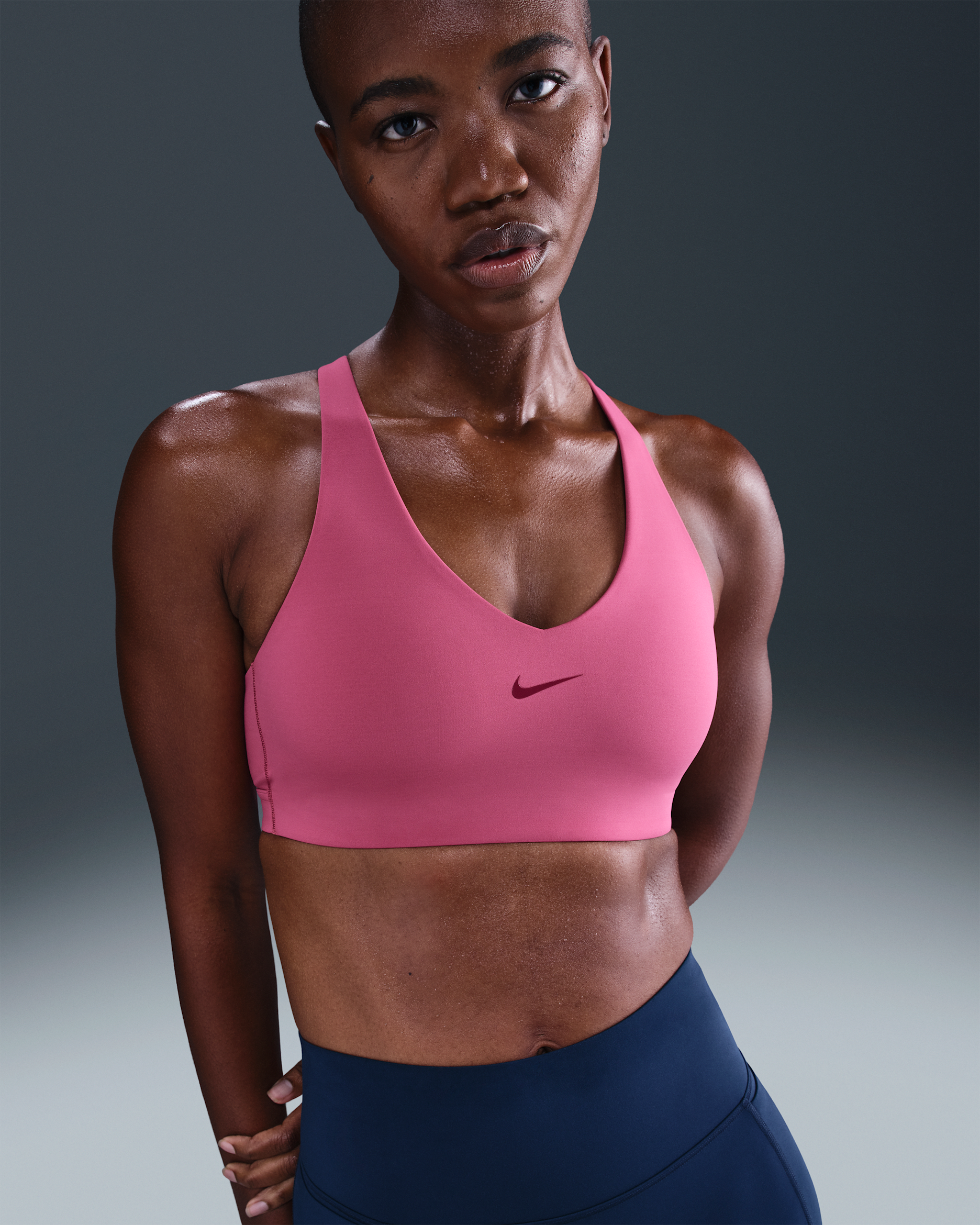 Nike Universa Women's Medium-Support Padded Sport Bra - Sweet Beet/Deep Garnet/Rush Maroon