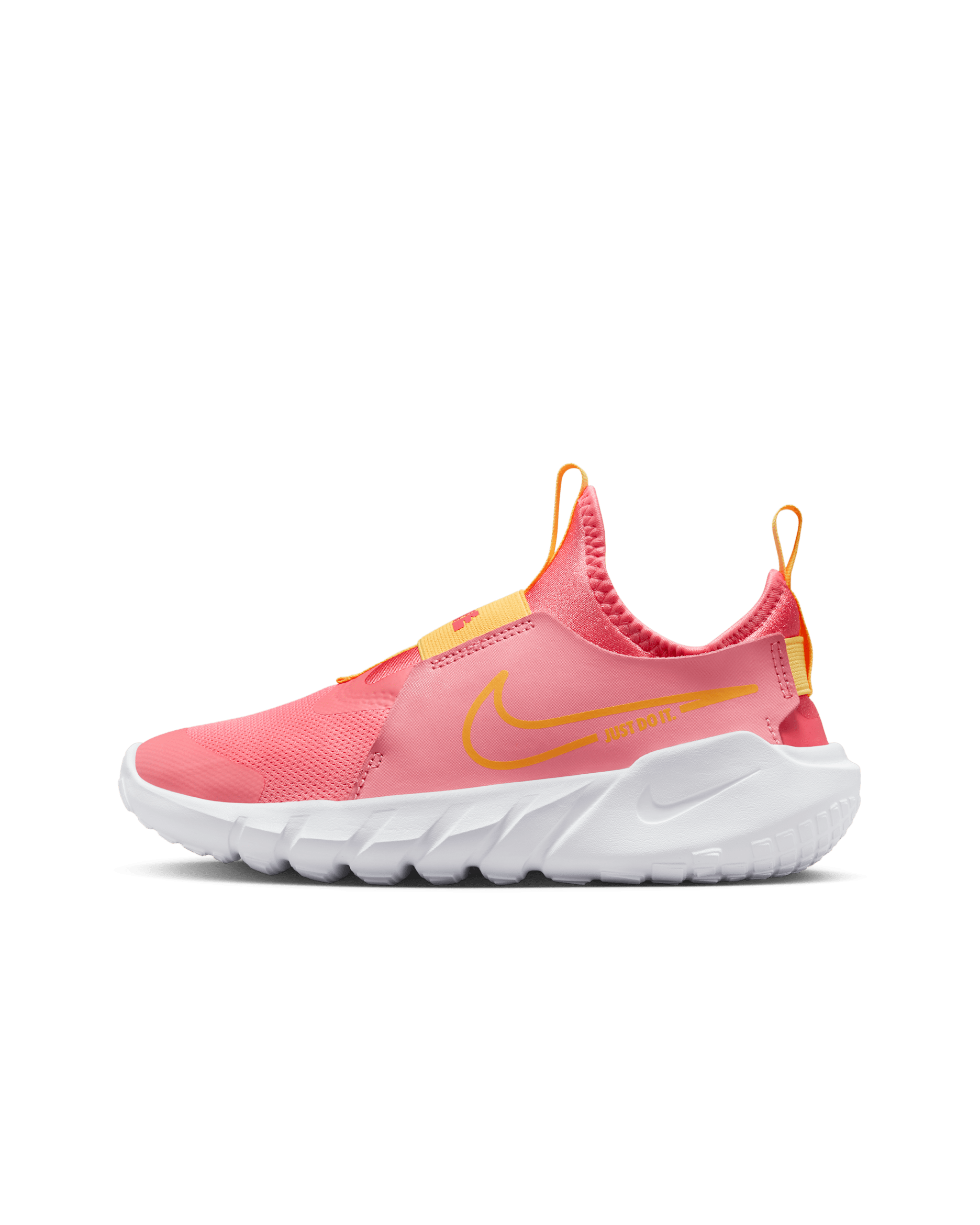 Nike Flex Runner 2 Older Kids' Road Running Shoes - Coral Chalk/Sea Coral/White/Citron Pulse