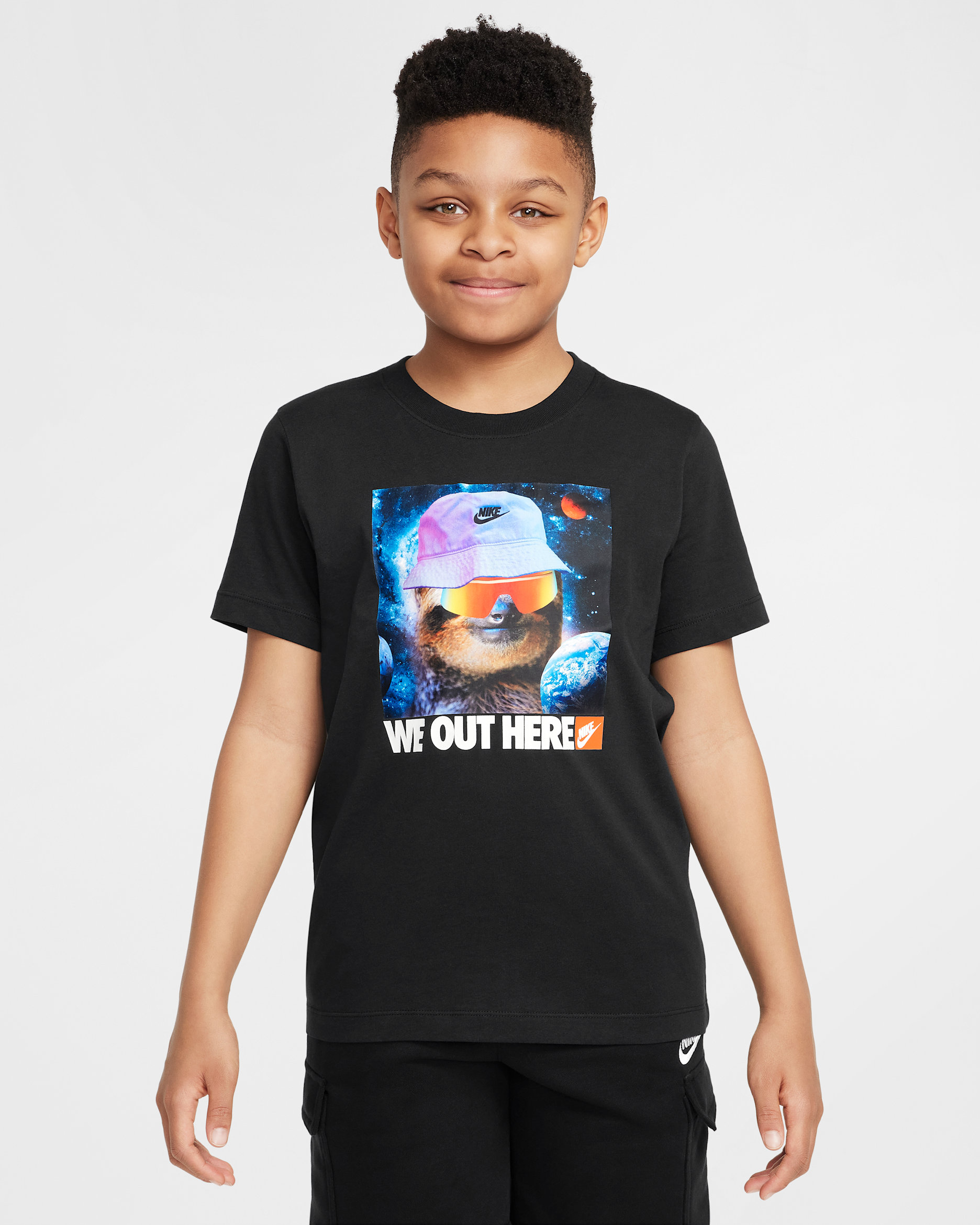 Nike Sportswear Big Kids' T-Shirt - Black