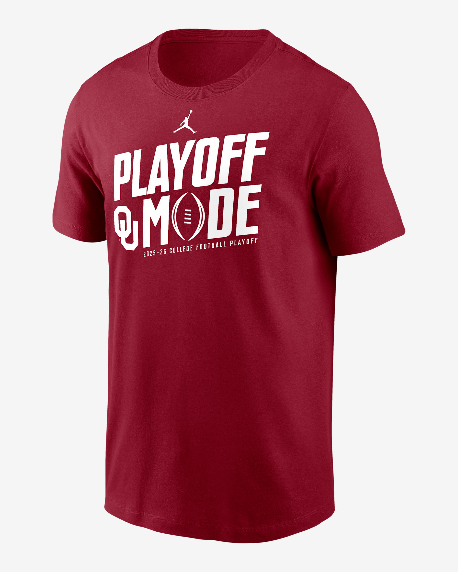 Oklahoma 2025/26 College Football Playoff Bound Pass Protection Men's Nike College T-Shirt - Crimson