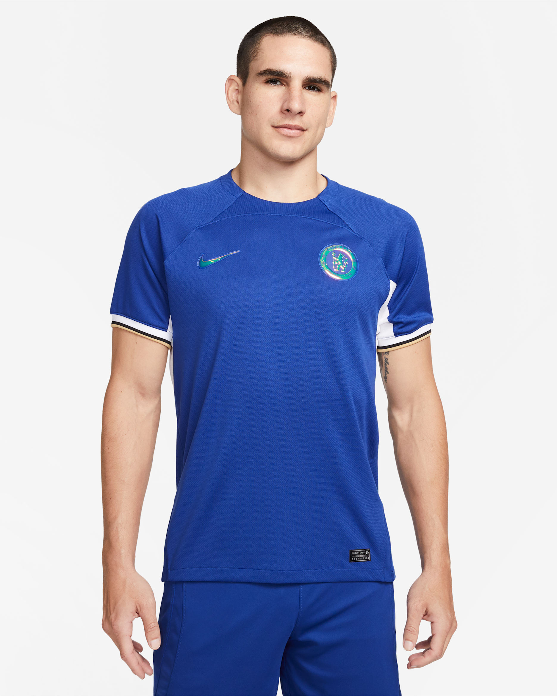Chelsea FC 2023/24 Stadium 主場男款 Nike Dri-FIT 足球衣 - Rush Blue/白色/Club Gold