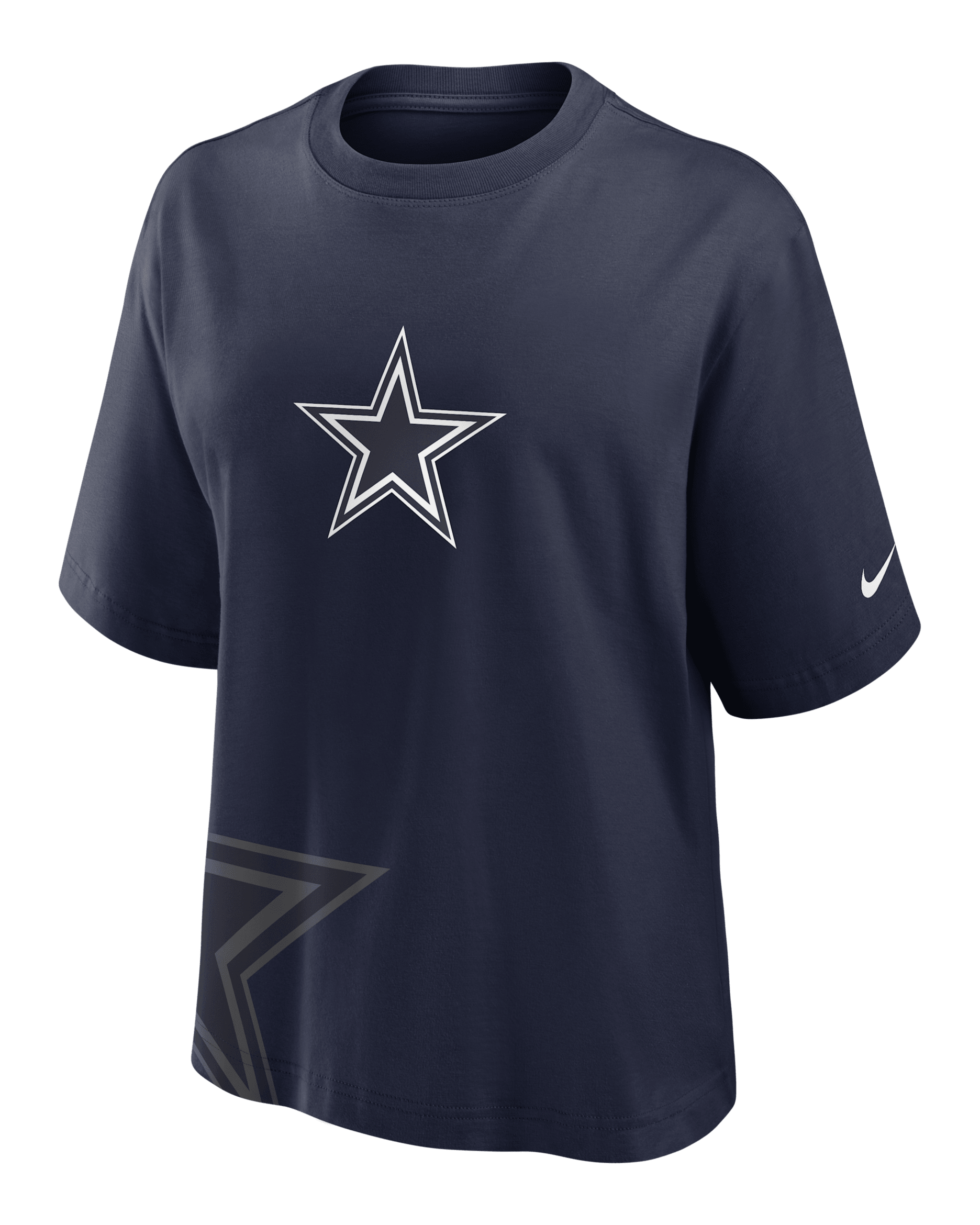 Dallas Cowboys Boxy Women's Nike NFL T-Shirt - Navy