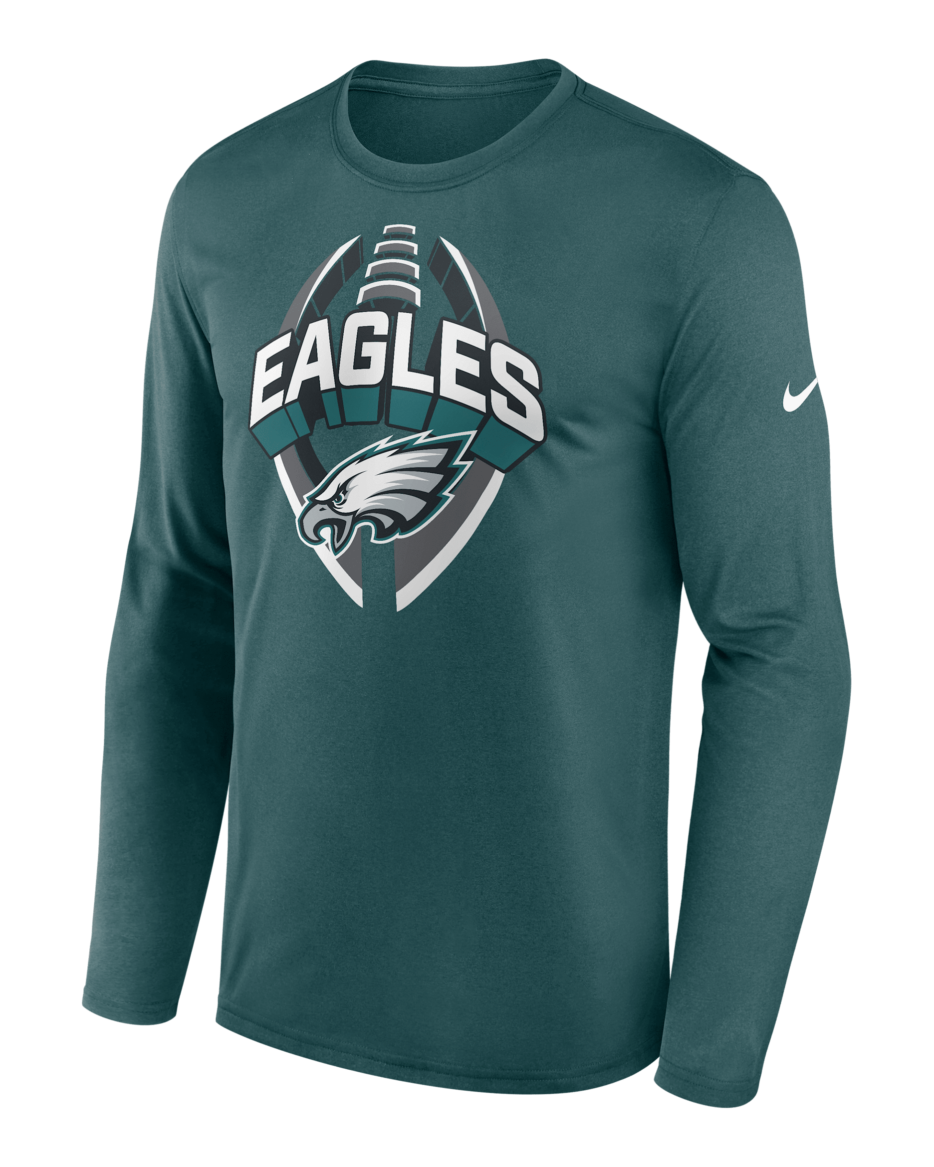 Philadelphia Eagles Legend Icon Men's Nike Dri-FIT NFL Long-Sleeve T-Shirt - Teal