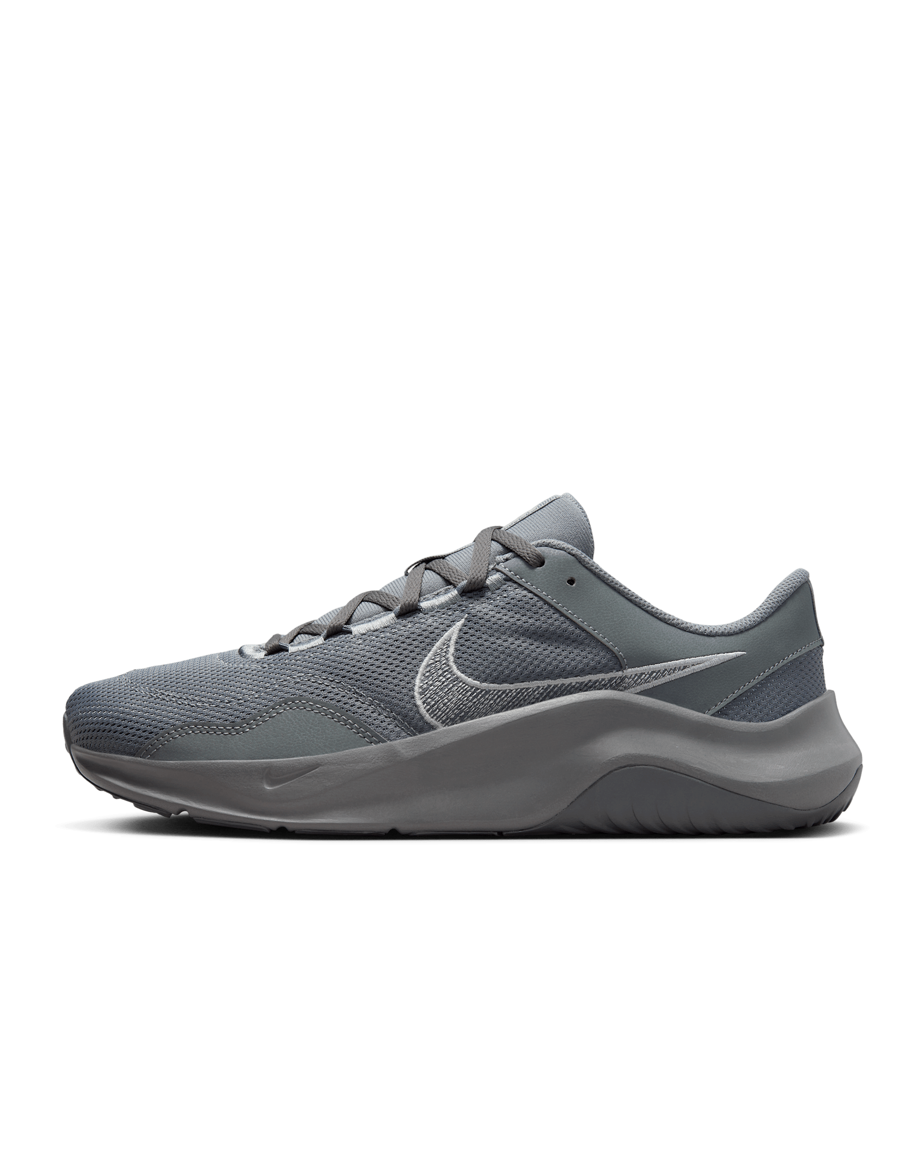Nike Legend Essential 3 Next Nature Men's Workout Shoes - Smoke Grey/Monarch/Light Smoke Grey