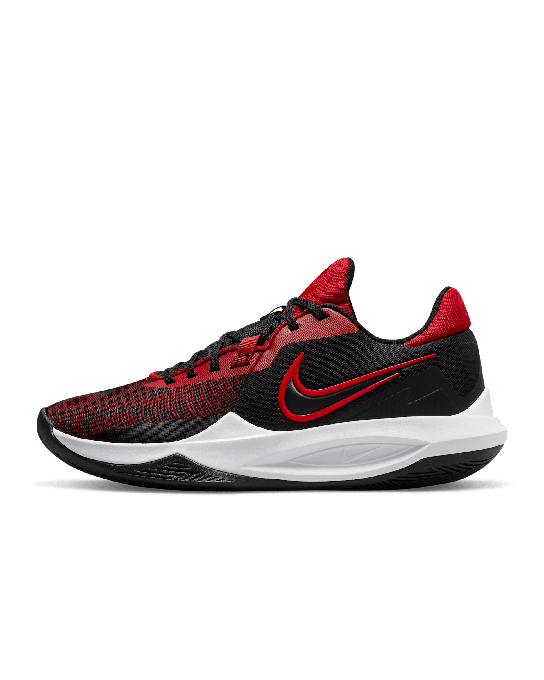 Nike Precision 6 Basketball Shoes - Black/Gym Red/University Red