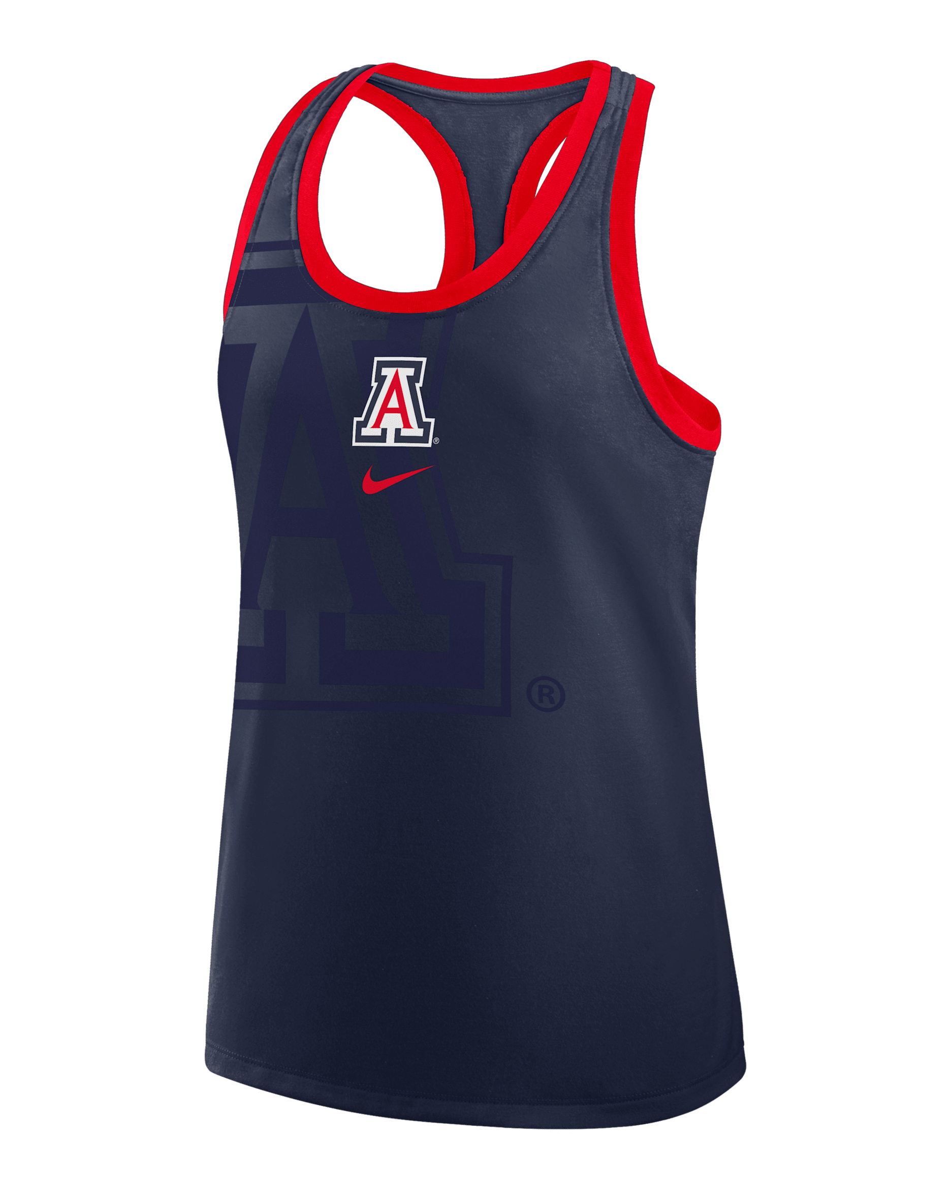 Arizona Primetime Shadow Women's Nike College Racerback Tank Top - Navy