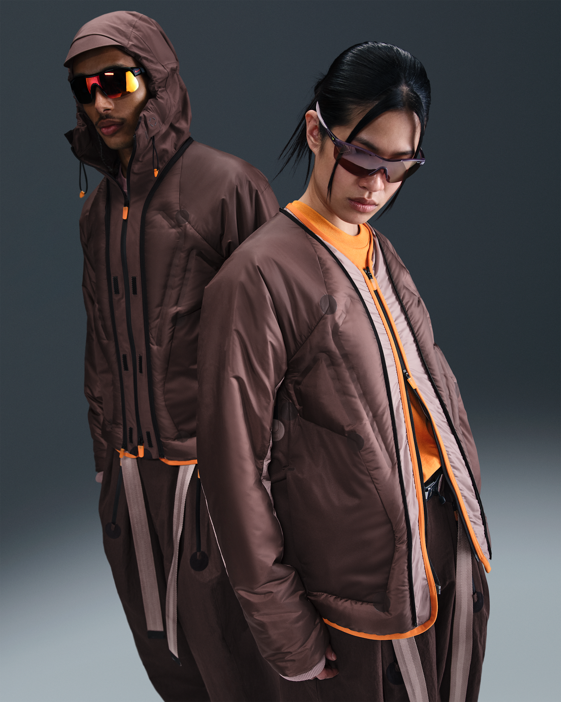 나이키 ISPA 어댑트 센스 에어 재킷 - 어스/스모키 모브/모나크