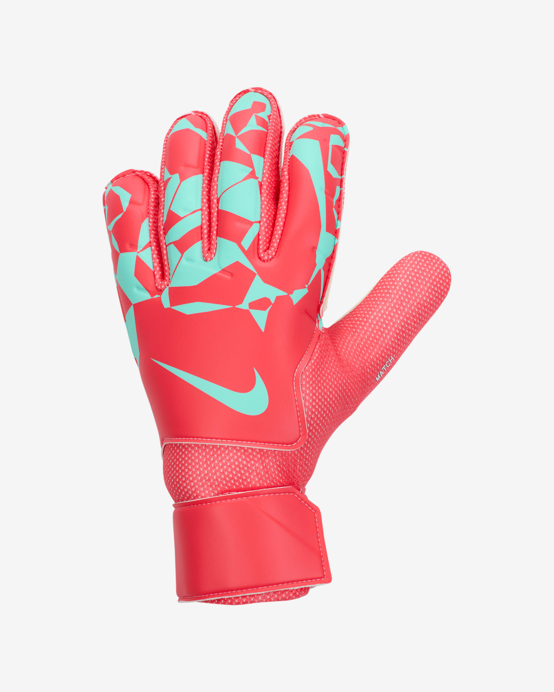 Guantes de fútbol para portero Nike Match - Brasa resplandor/Verde aurora/Verde aurora